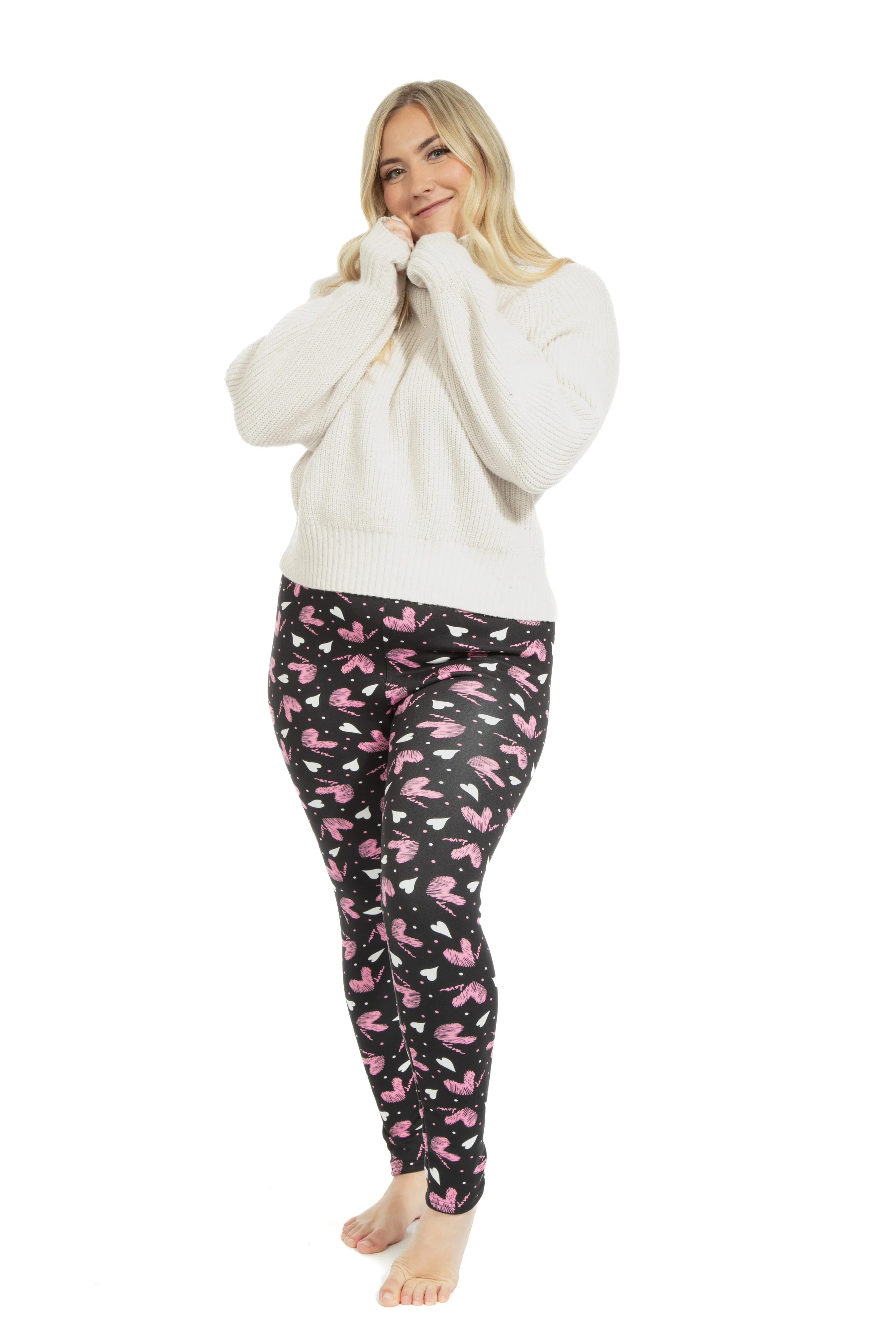 2 Hearts - Cozy Lined Leggings - Image 3