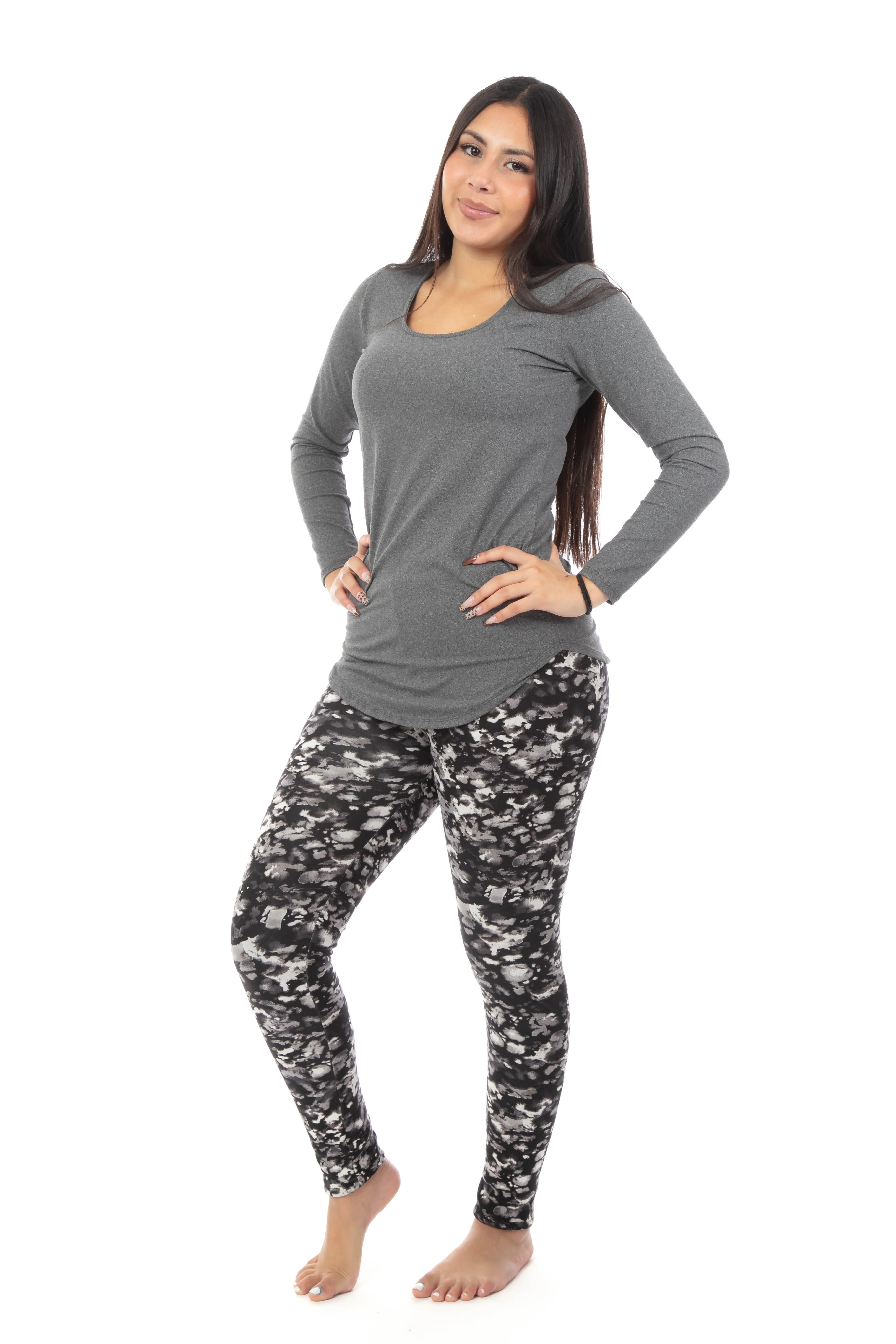 B&W Touch - Cozy Lined Leggings - Image 3