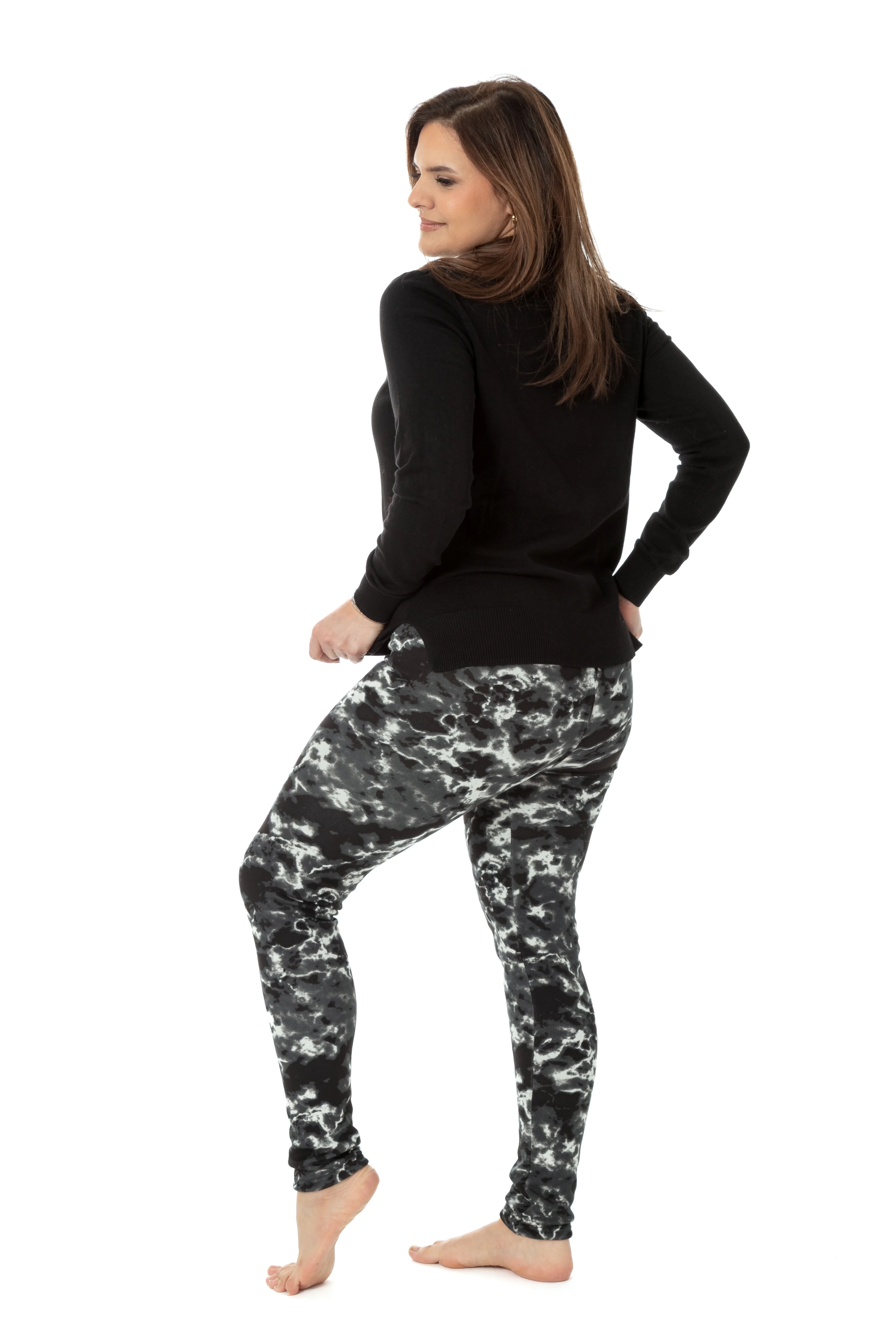 Black Dye - Cozy Lined Leggings - Image 4