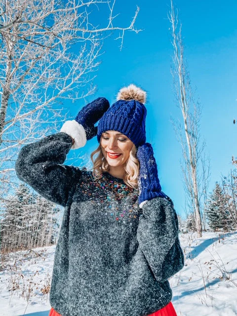 Blue - Cozy Lined Hat - Image 5