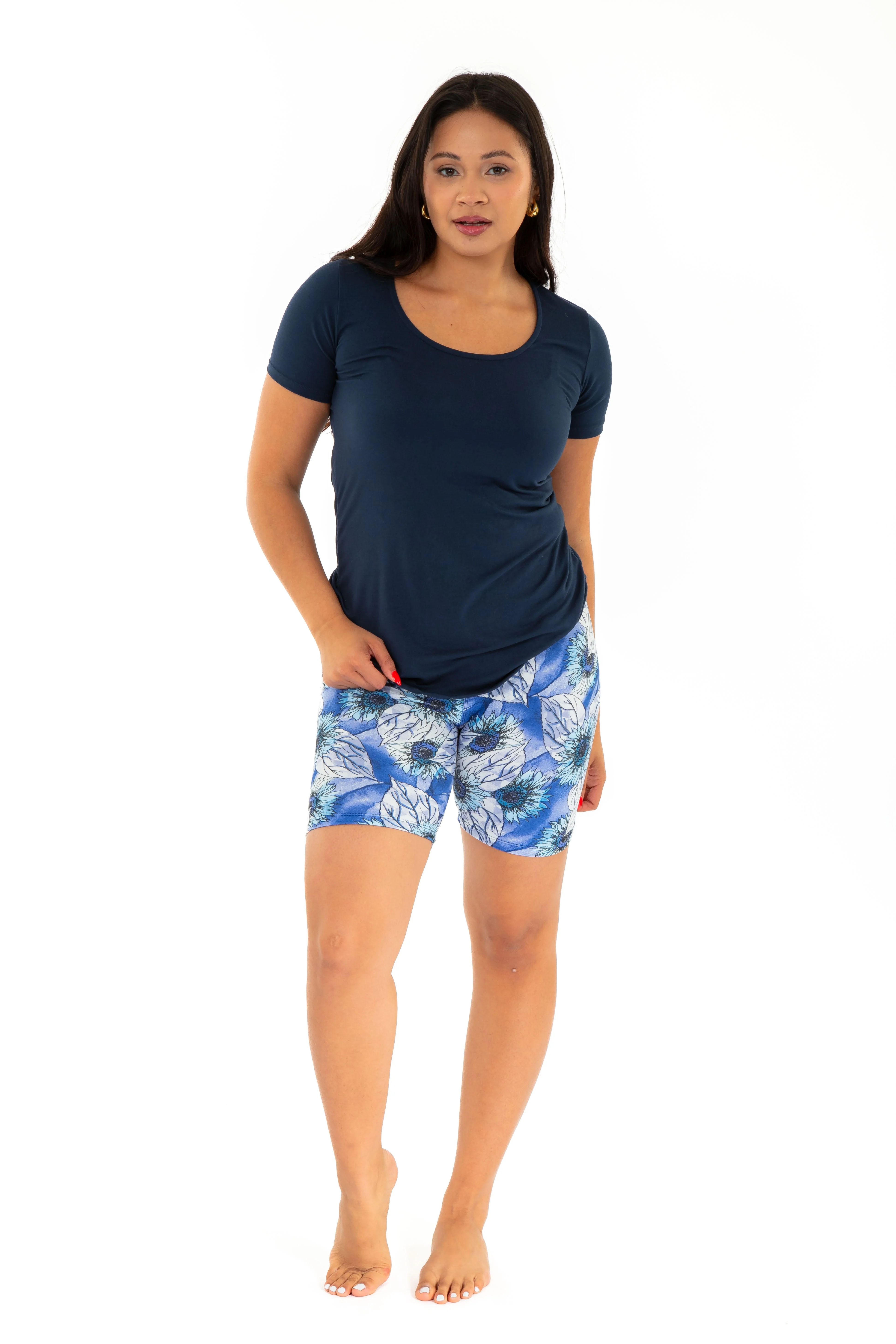 Blue Daisies - Shorts - Image 3