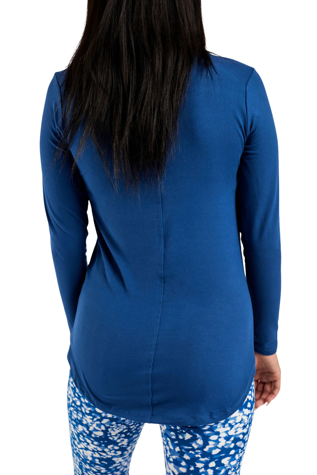 Blue - Long Sleeve Tunic Top - Image 3
