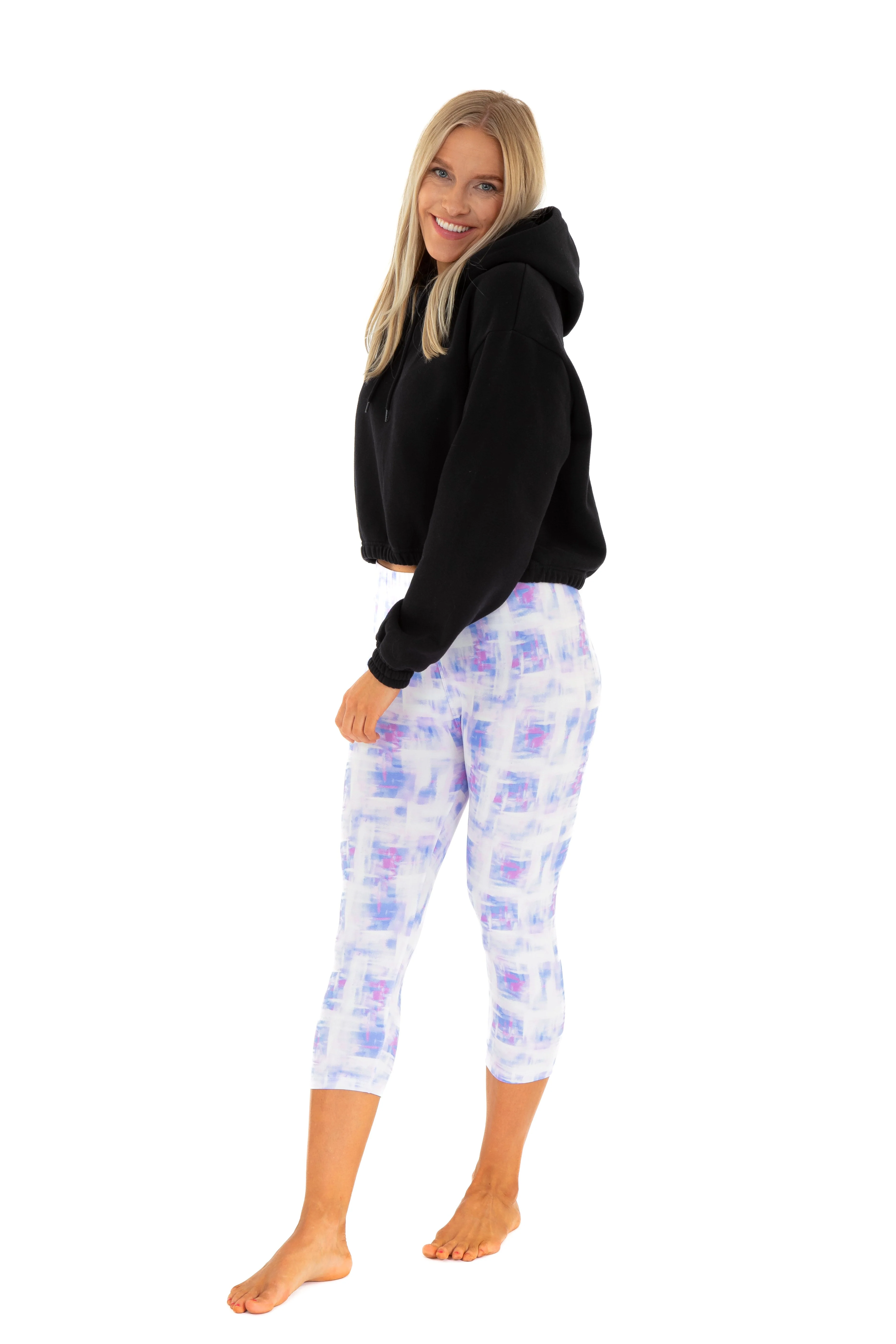 Blue & Pink Colored - Capris - Image 5