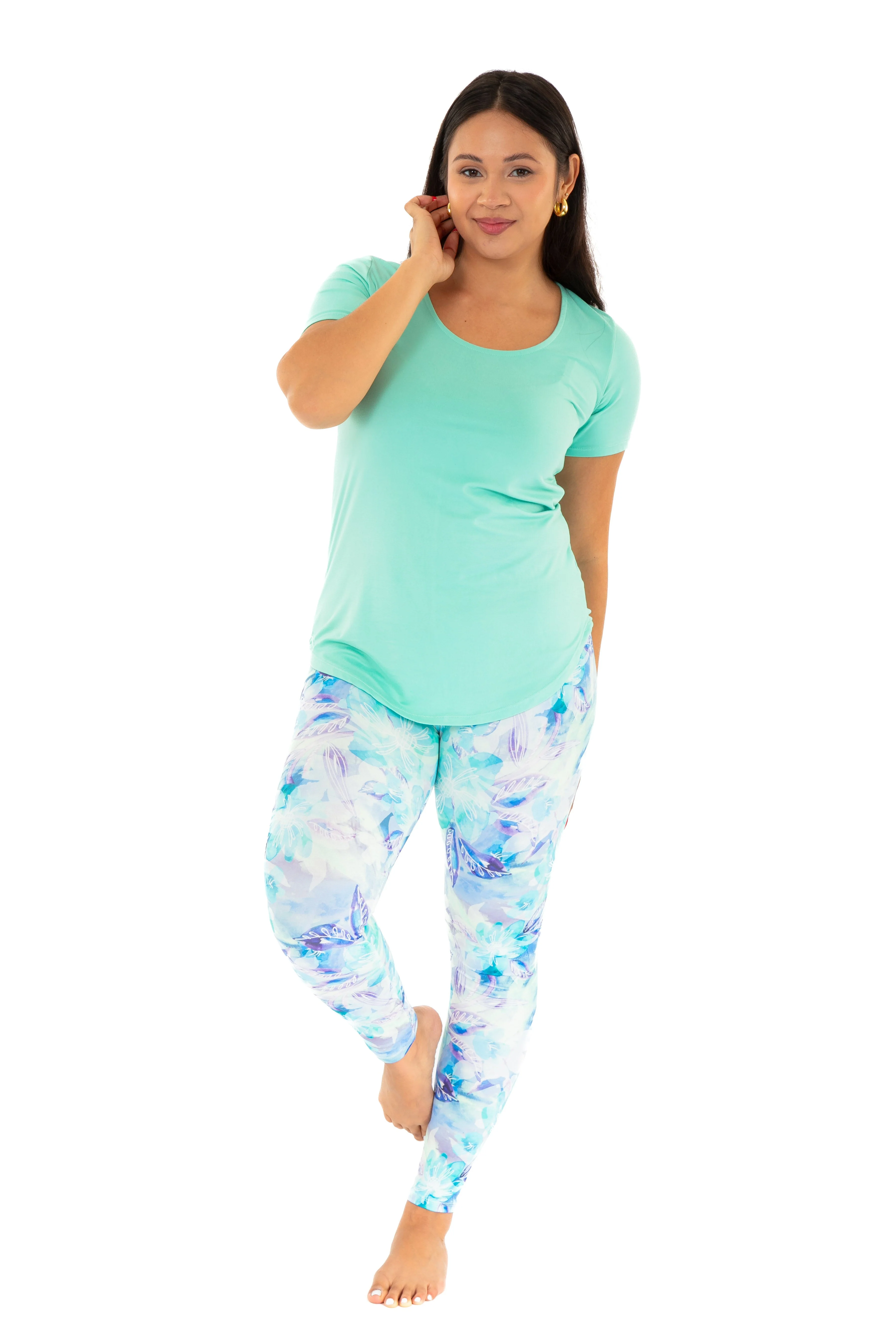 Bluish Jungle - All Season Leggings - Image 3