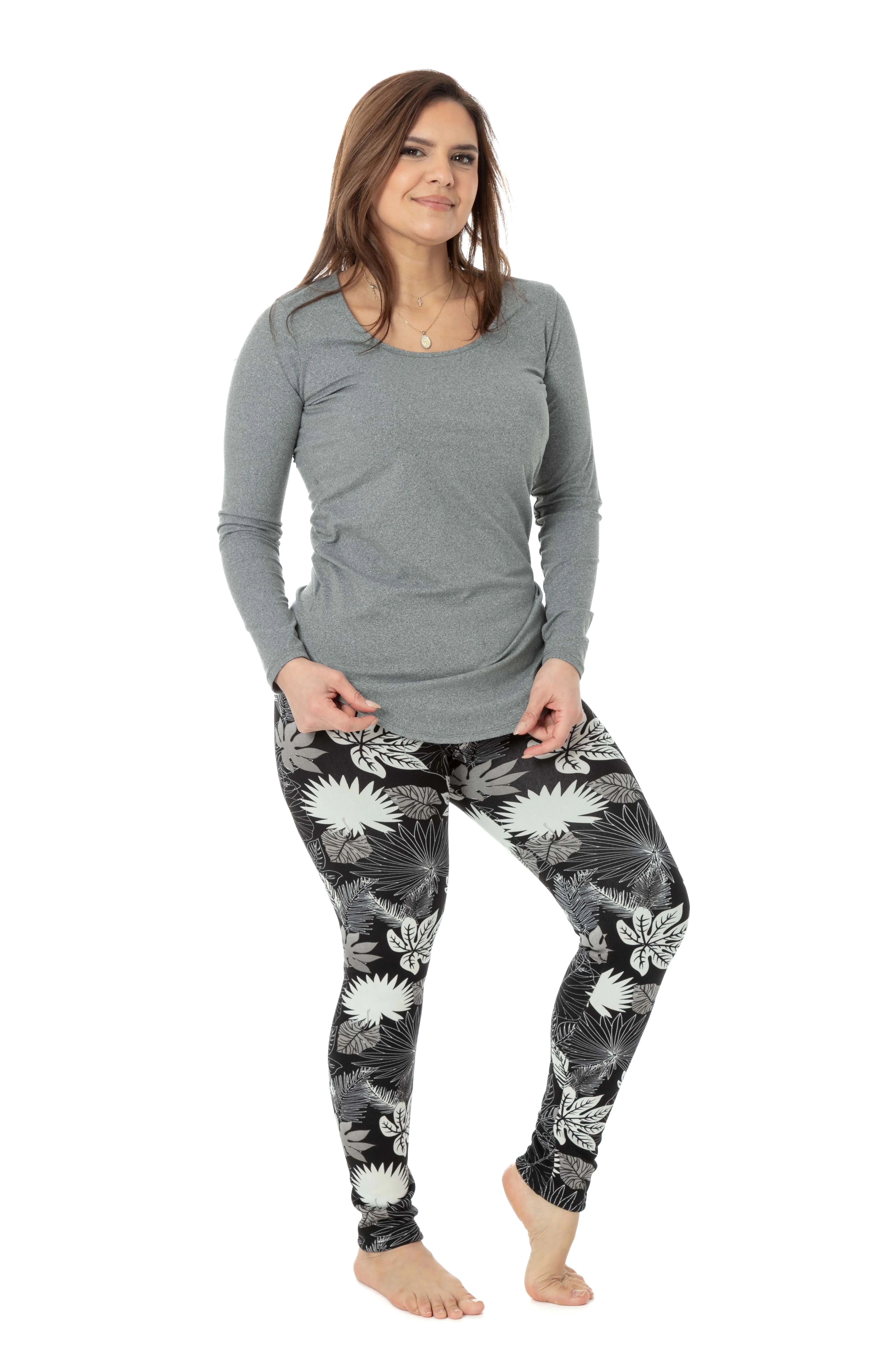 Botanical - Cozy Lined Leggings - Image 3