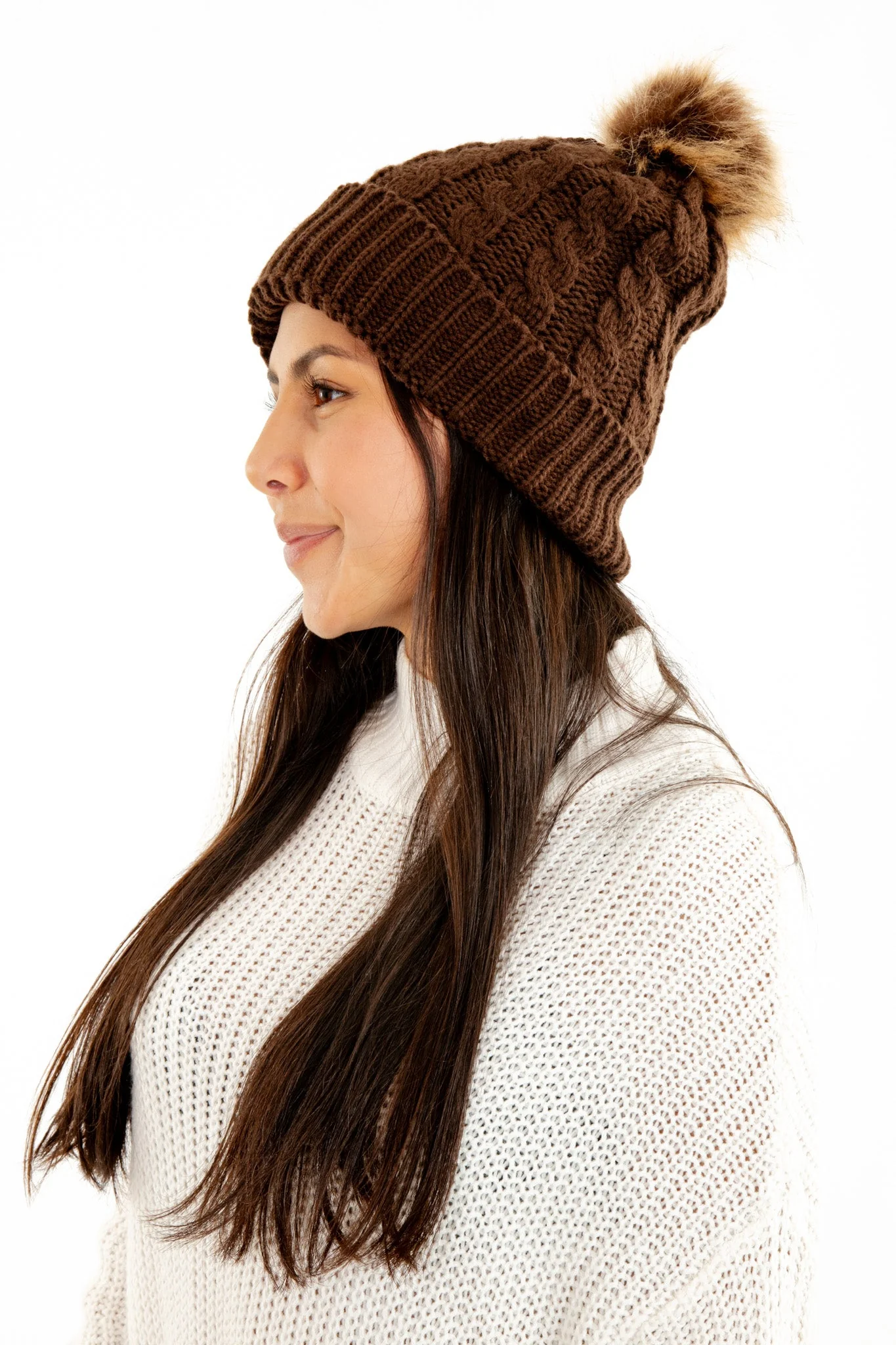 Brown - Cozy Lined Hat - Image 5