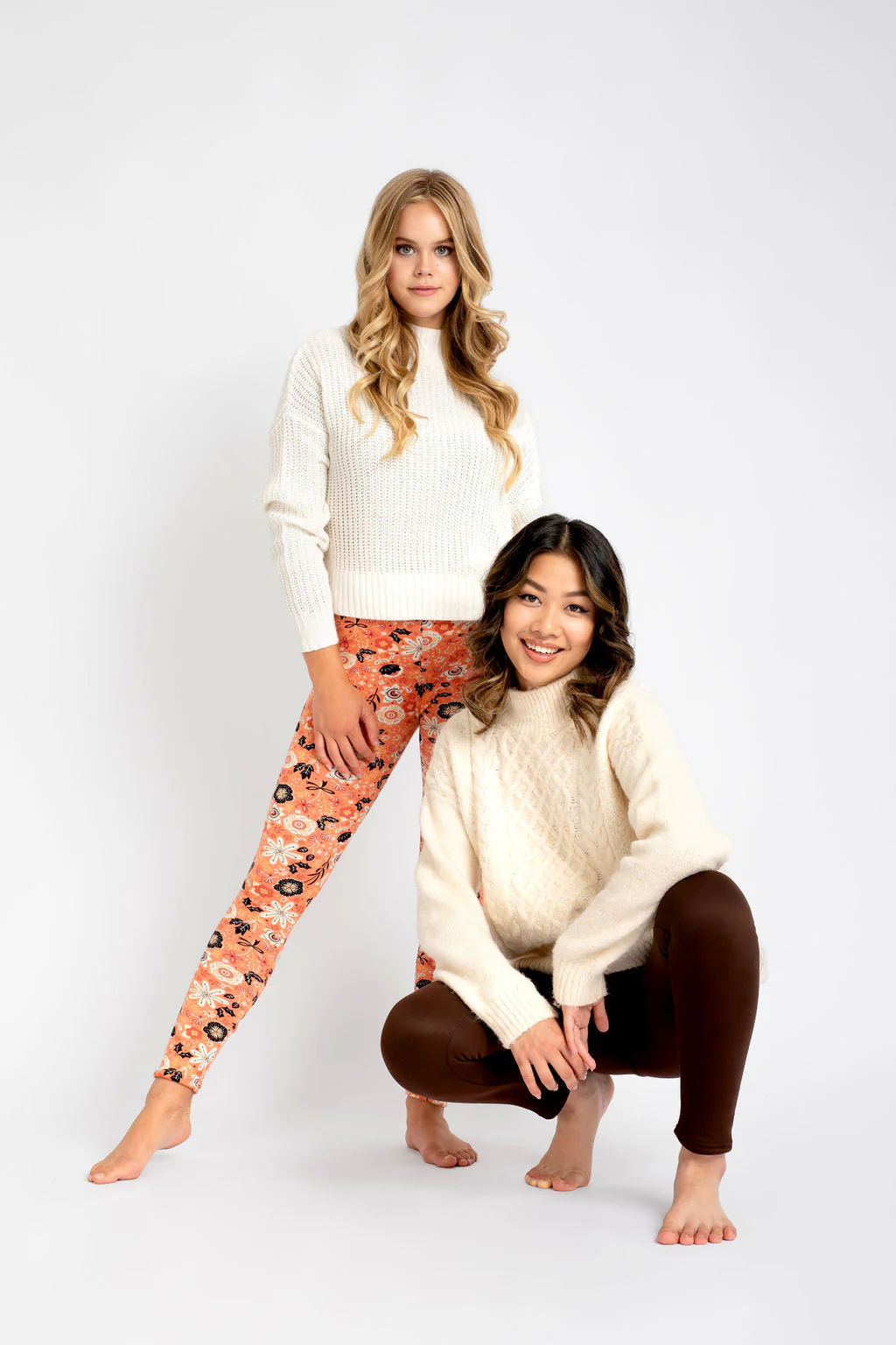Brown - Cozy Lined Leggings - Image 8