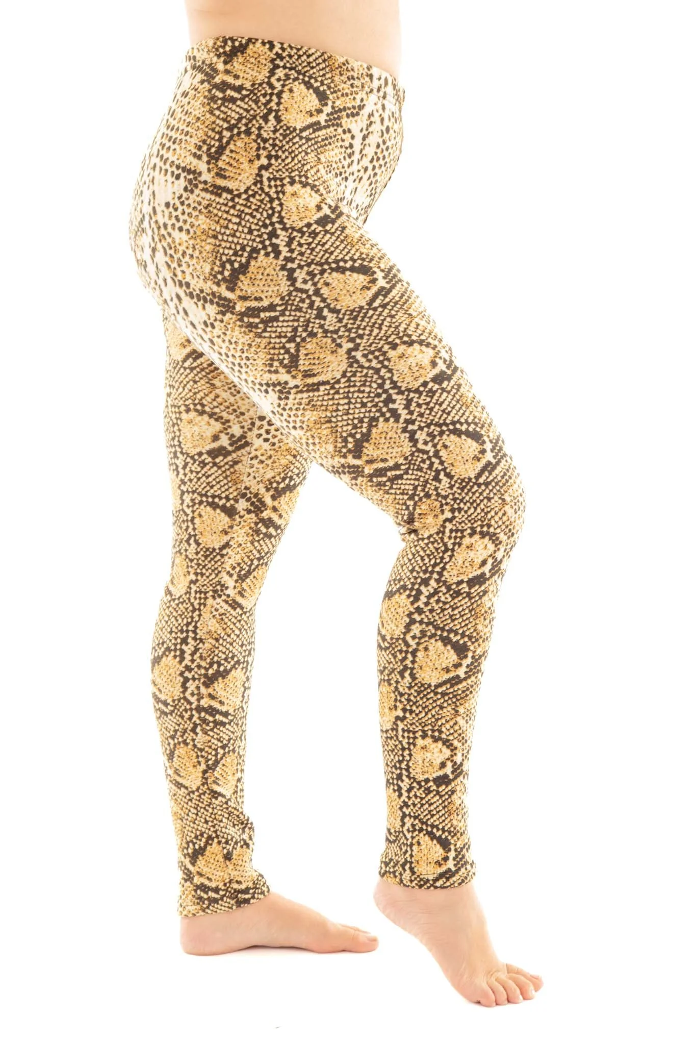 Caramel Snake - Cozy Lined Leggings