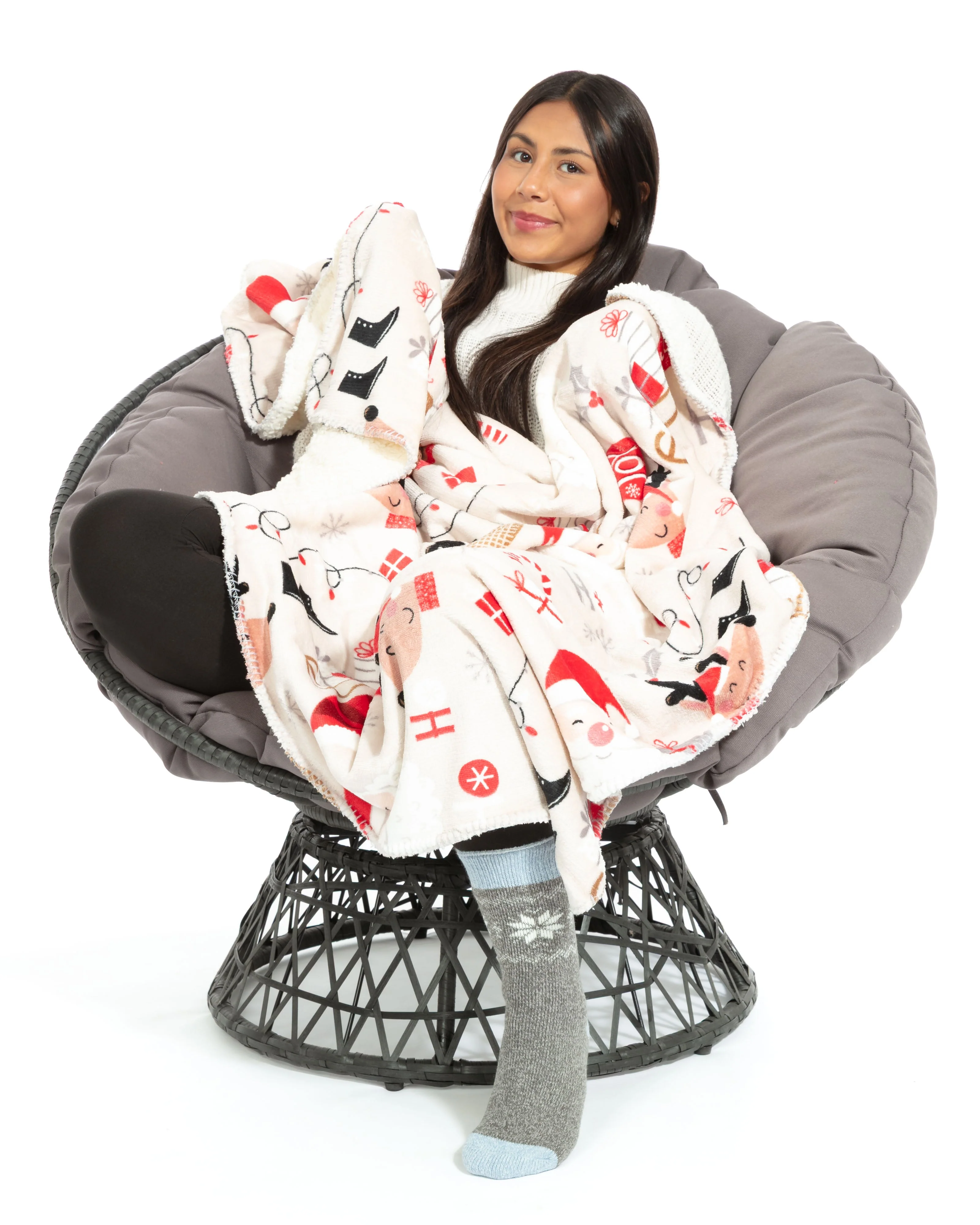 Cozy Claus - Sherpa Blanket - Image 4