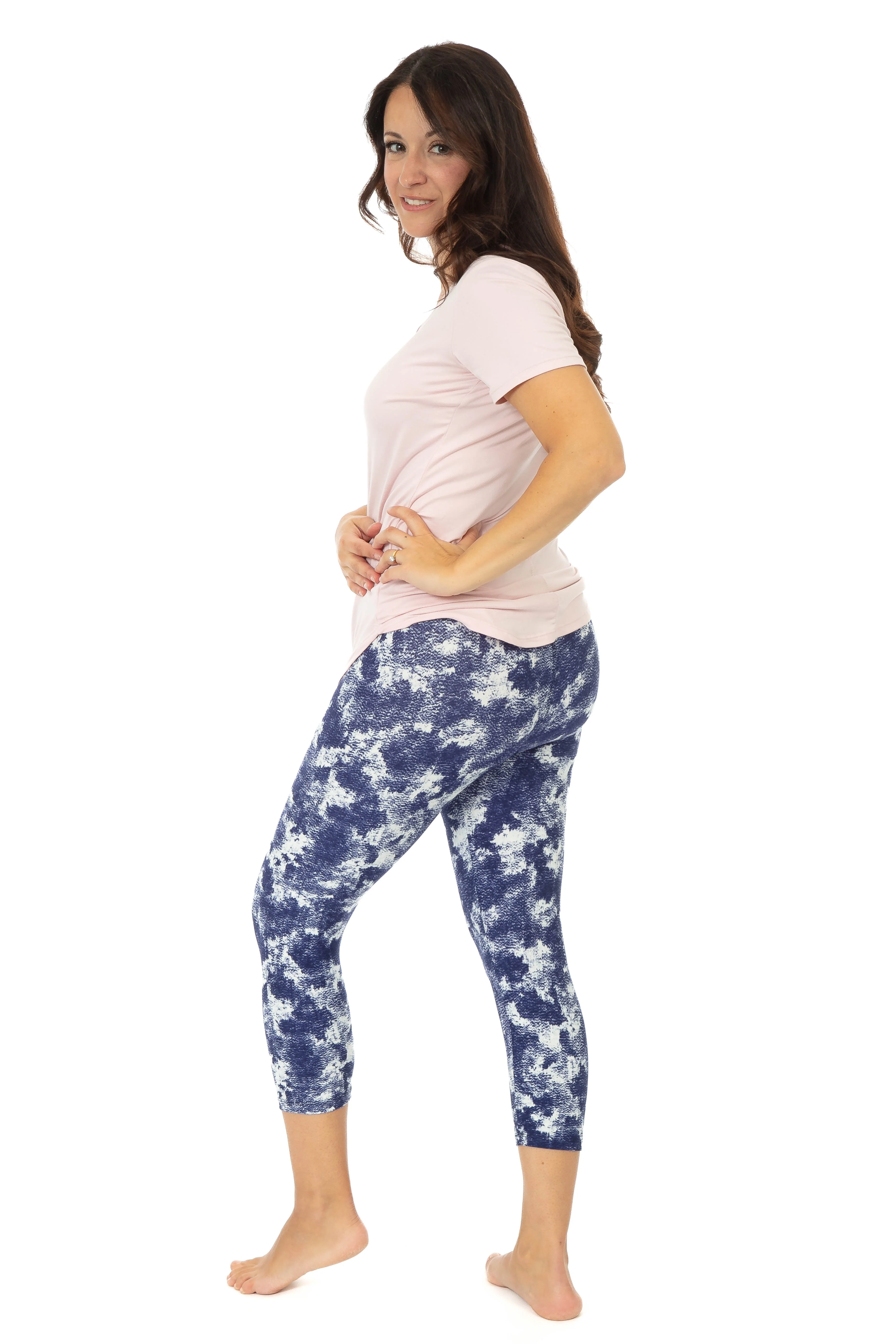 Dark Blue Dye - Capris - Image 4