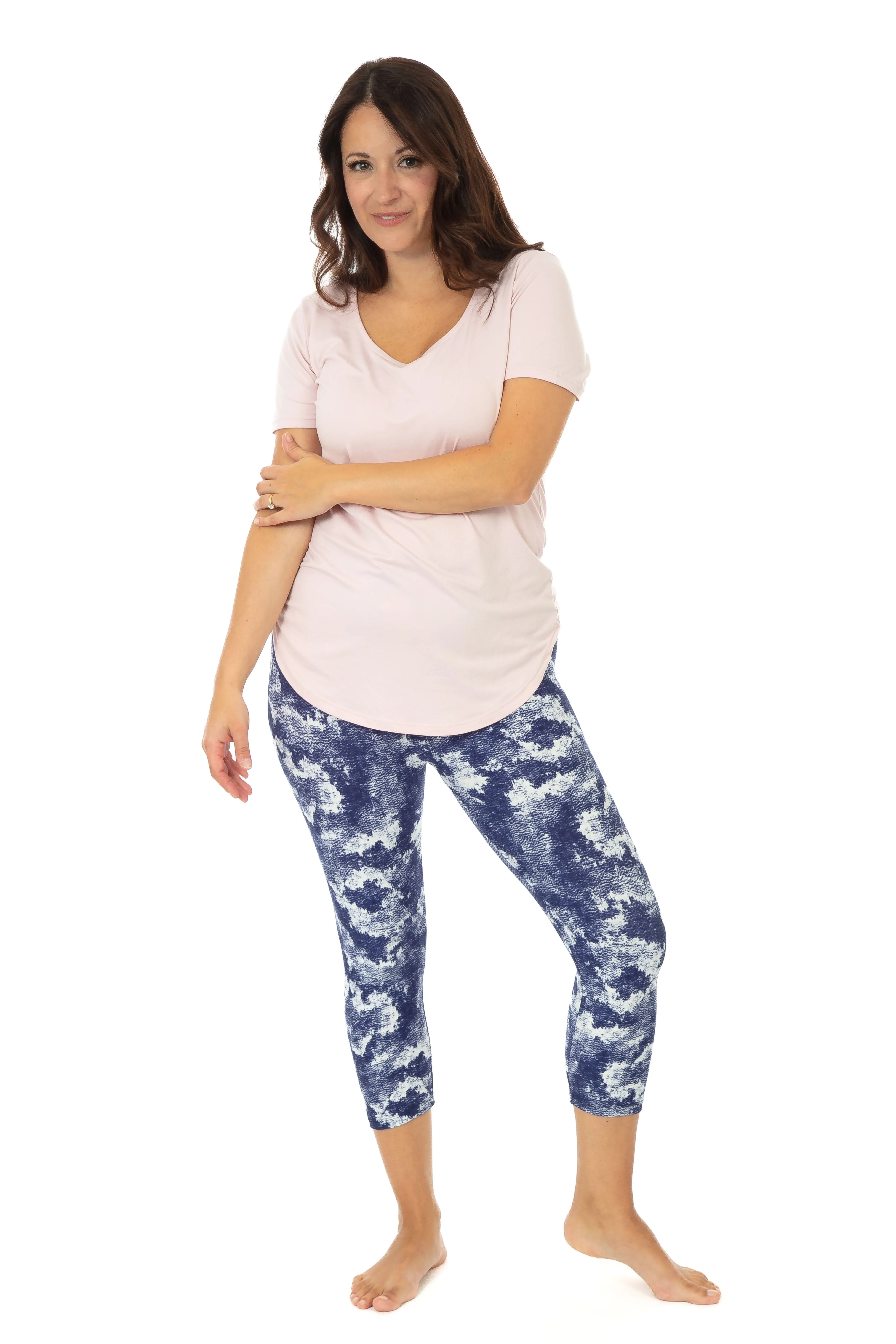 Dark Blue Dye - Capris - Image 5