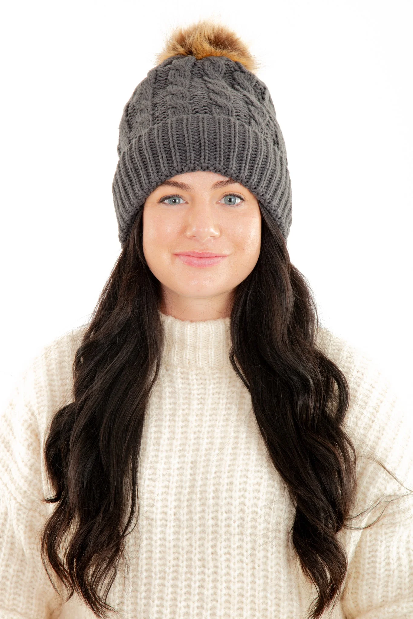 Dark Gray - Cozy Lined Hat - Image 3