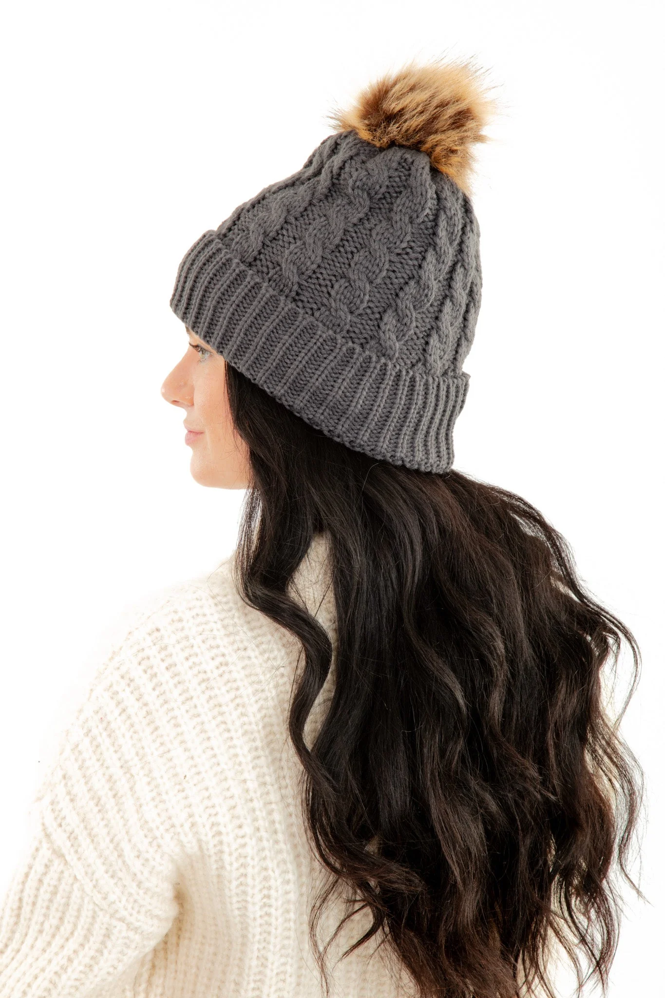 Dark Gray - Cozy Lined Hat - Image 5