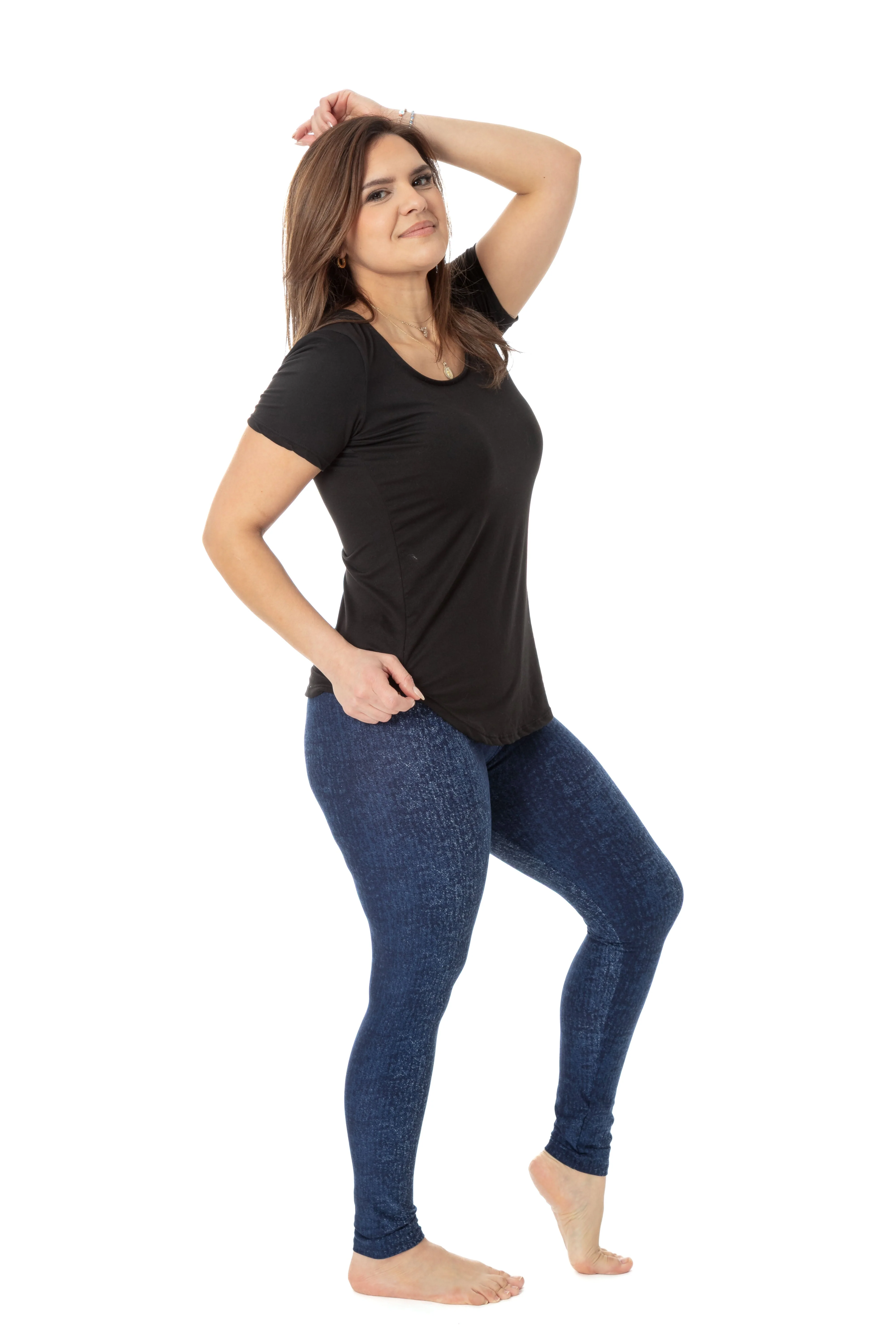 Dyed Denim - All Season Leggings - Image 5