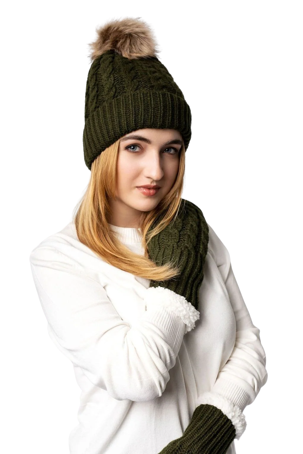 Green - Cozy Lined Hat - Image 3