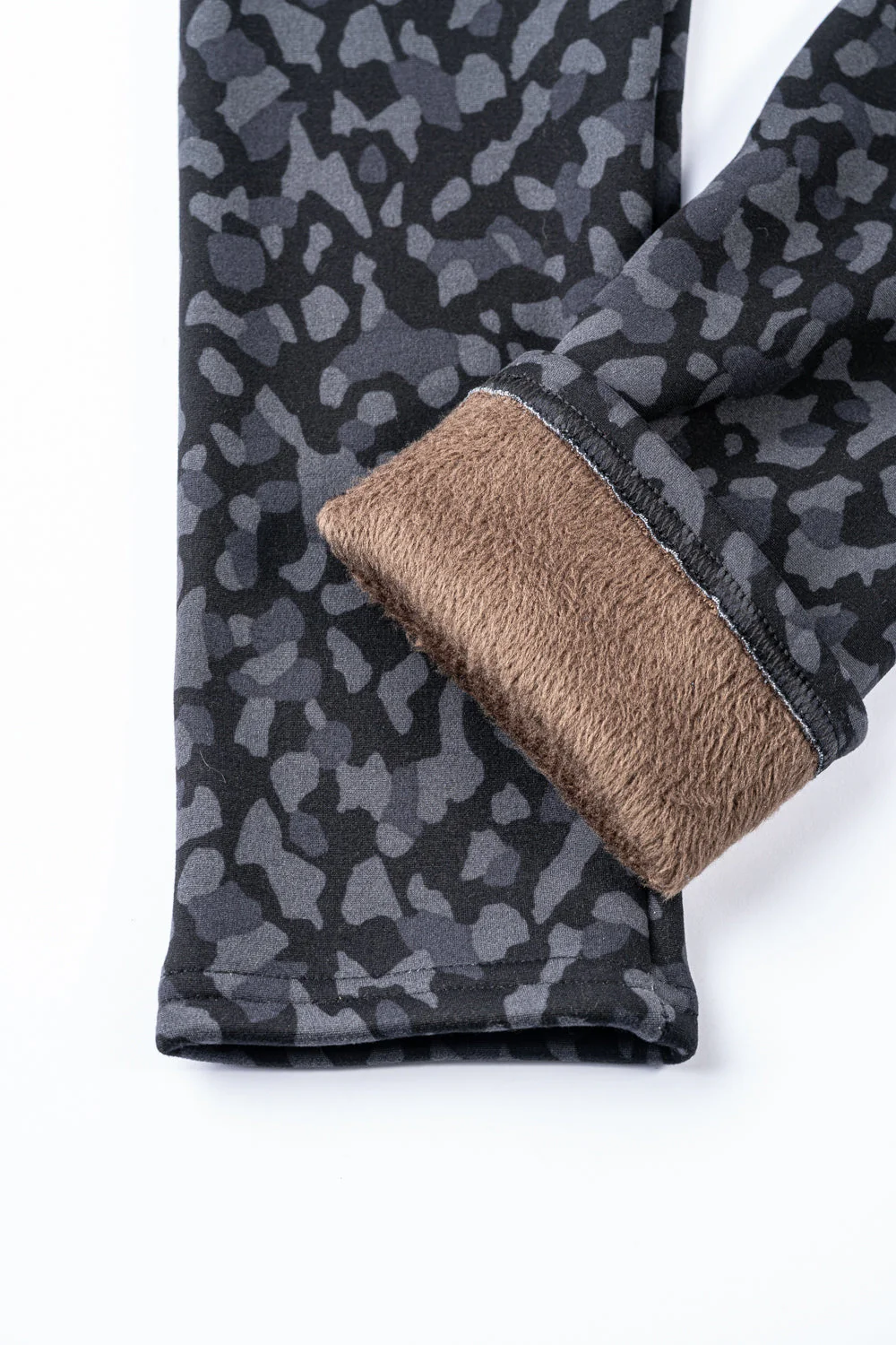 Grey Cheetah - Cozy Lined Leggings - Image 7