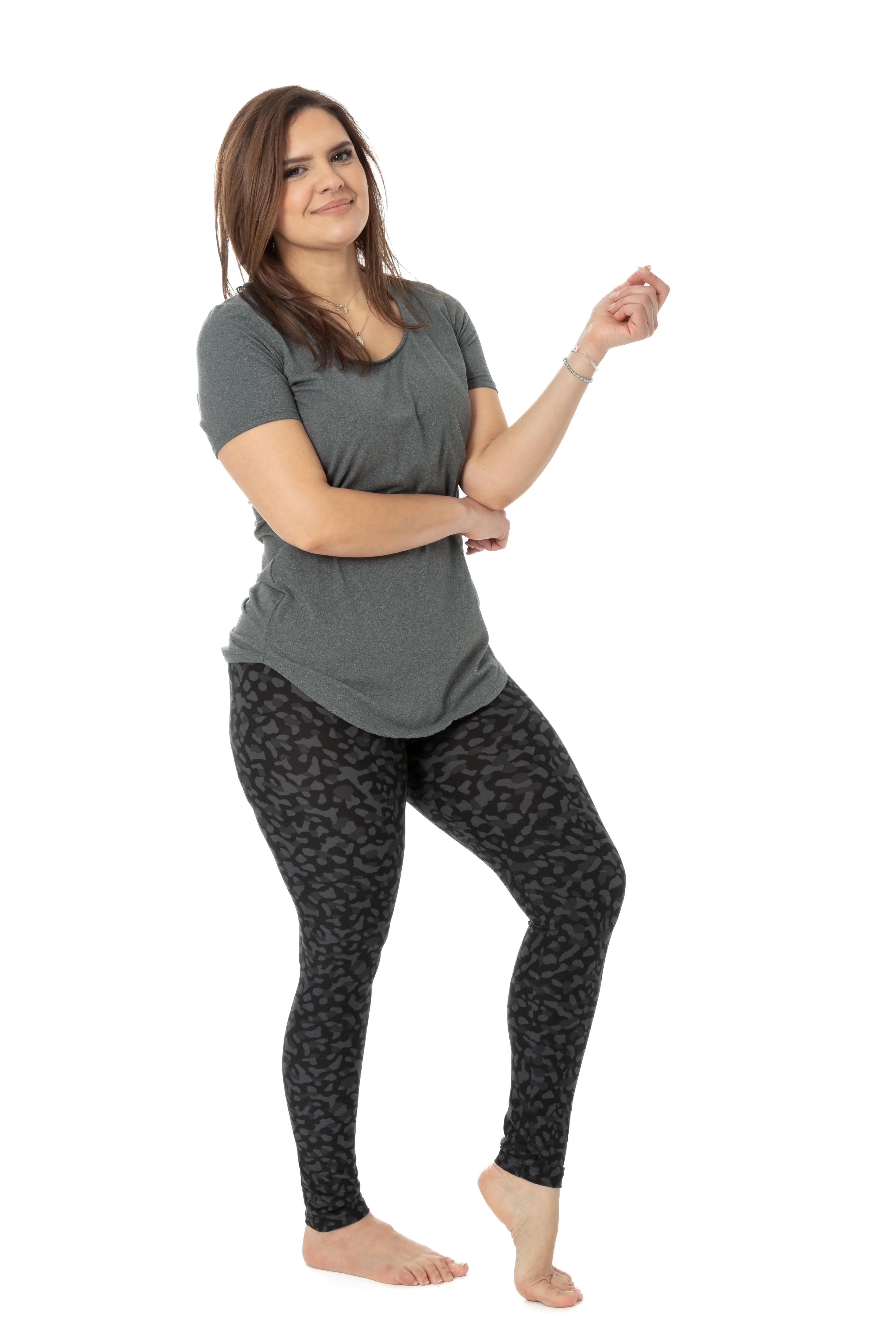 Grey Cheetah - All Season Leggings - Image 3