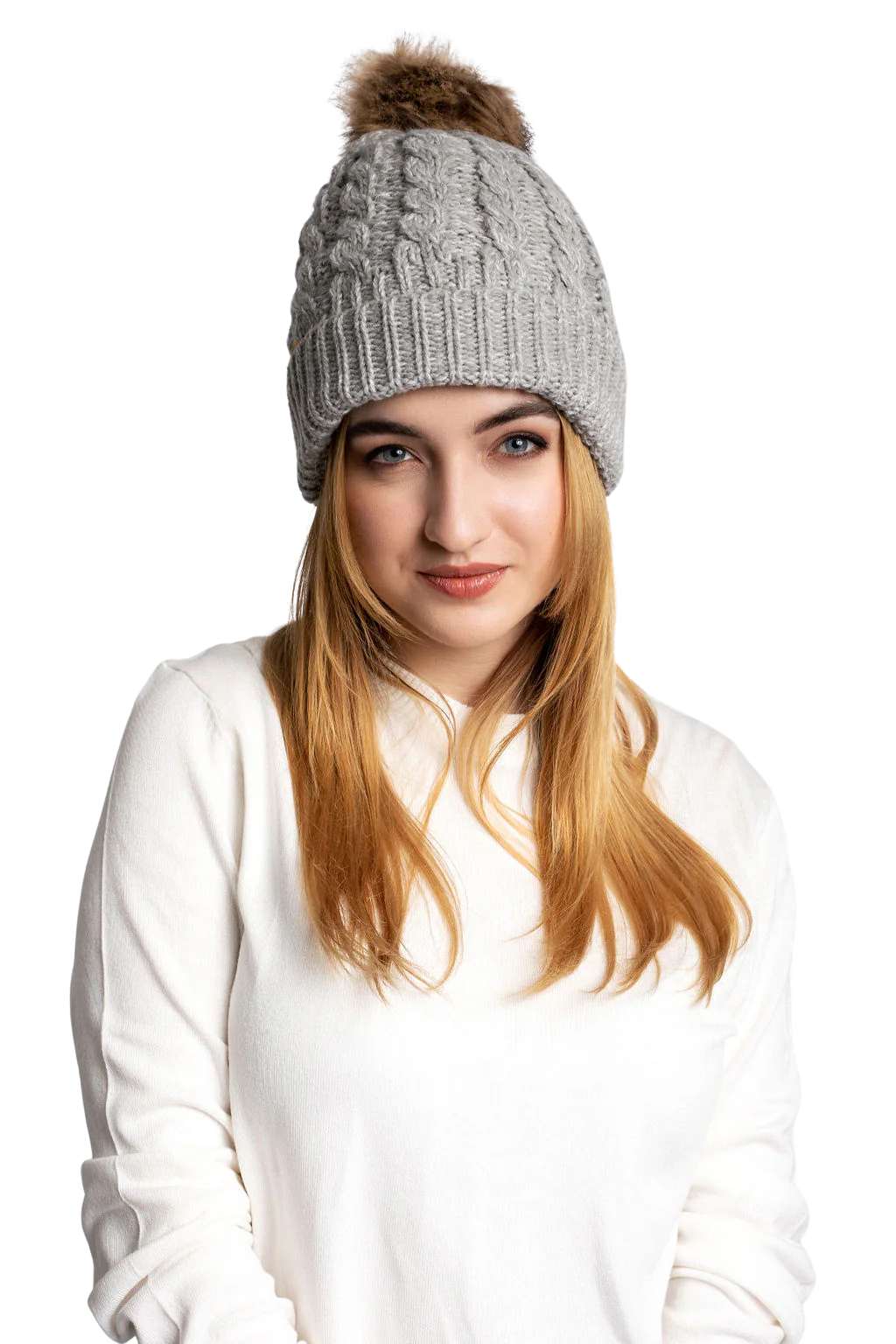 Grey - Cozy Lined Hat - Image 2