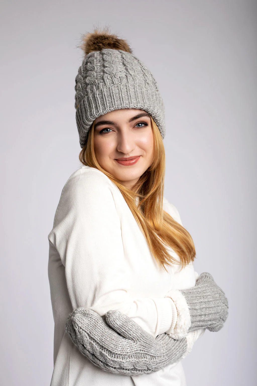 Grey - Cozy Lined Hat - Image 4