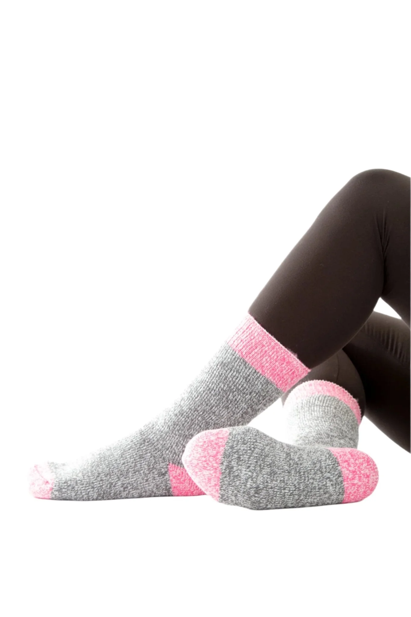 Grey & Pink Marbled - Thermal Socks - Image 4