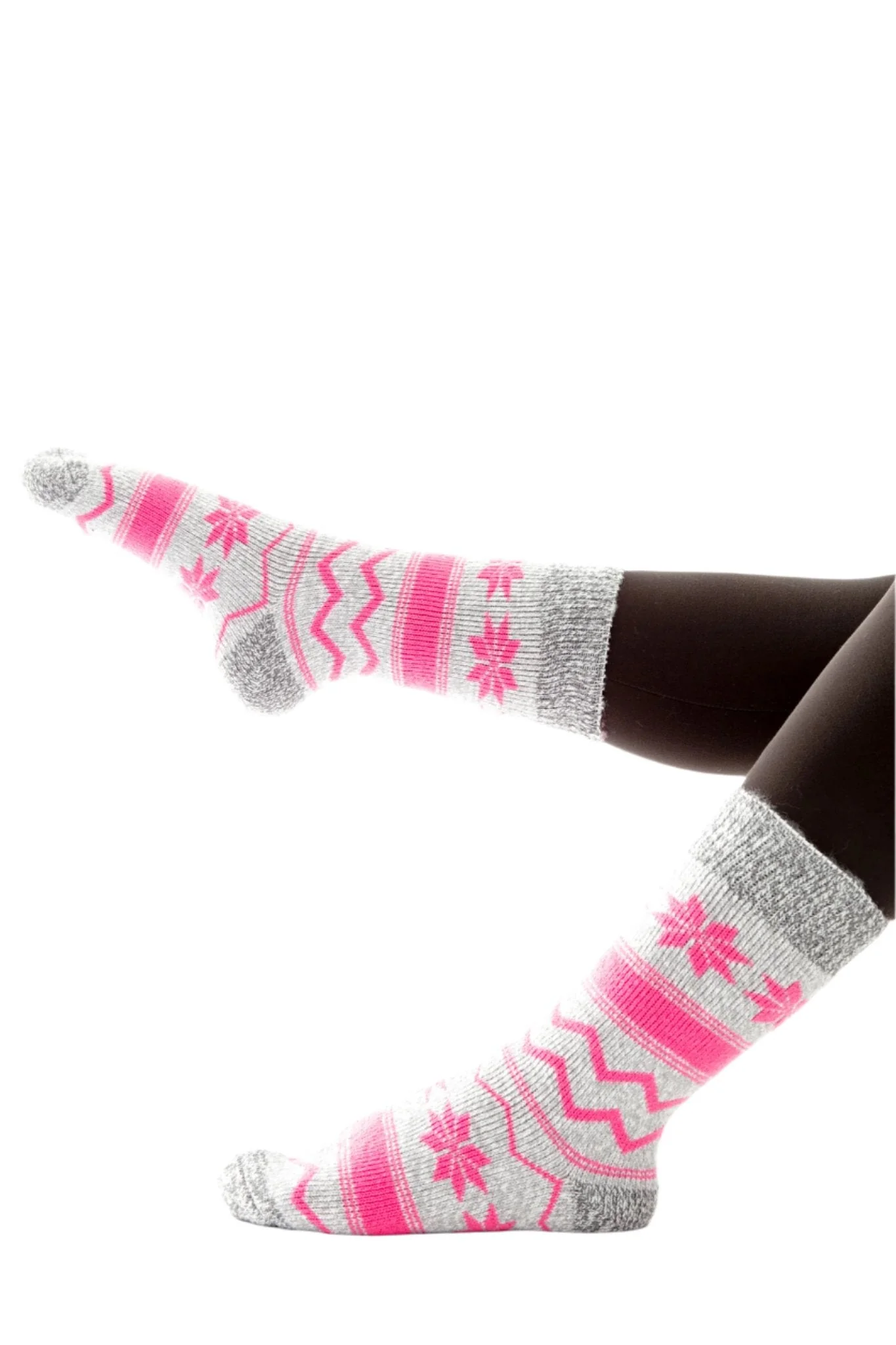 Grey & Pink Marbled - Thermal Socks - Image 7