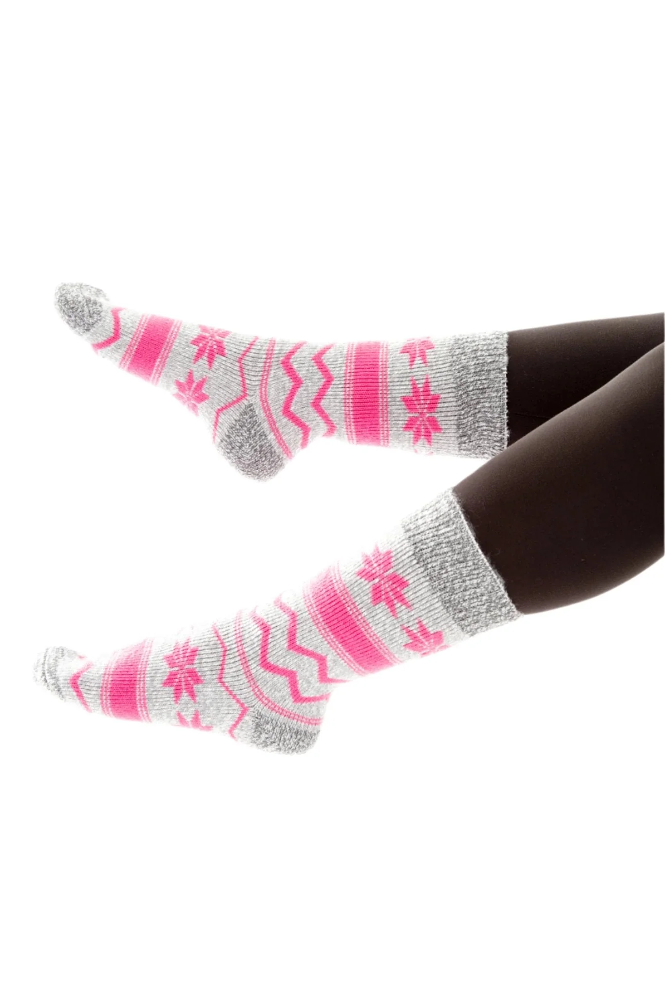 Grey & Pink Marbled - Thermal Socks - Image 9