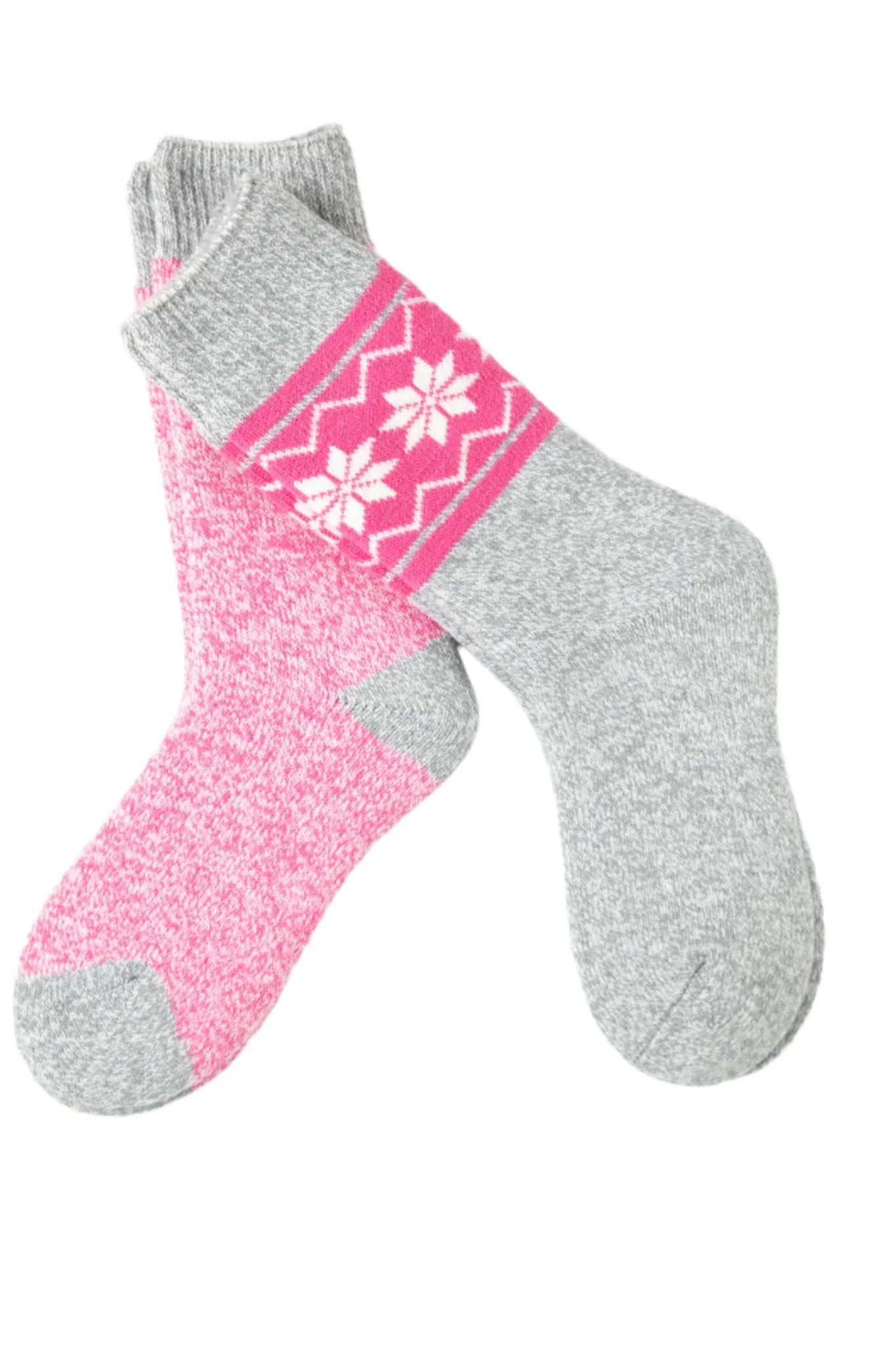 Grey & Pink - Thermal Socks - Image 2