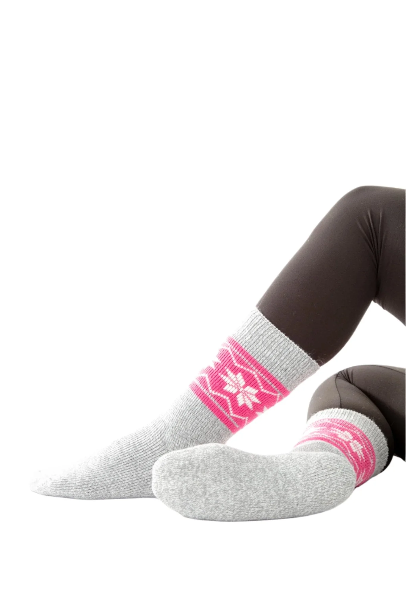 Grey & Pink - Thermal Socks - Image 6