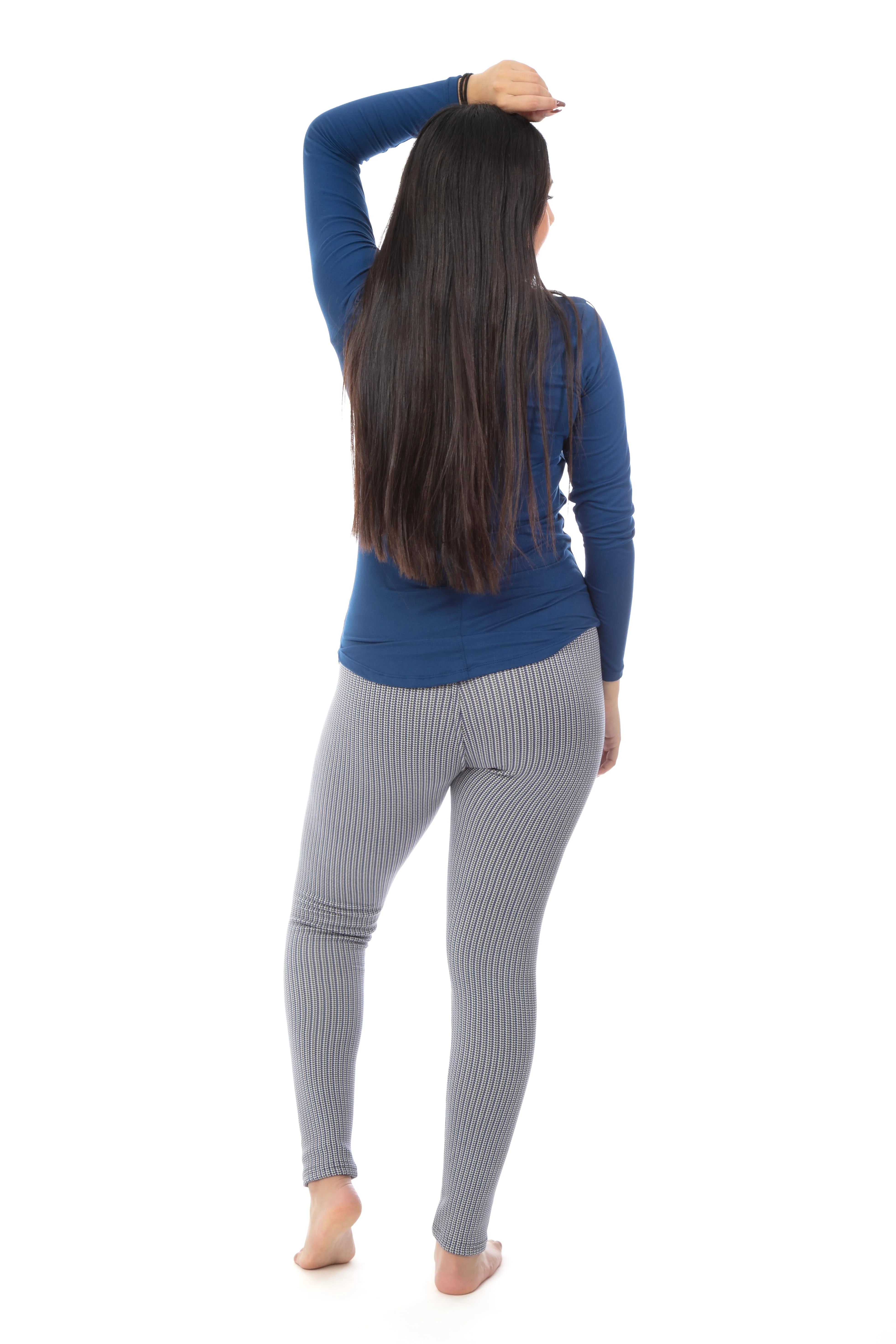 Little Houndstooth - Cozy Lined Leggings - Image 3