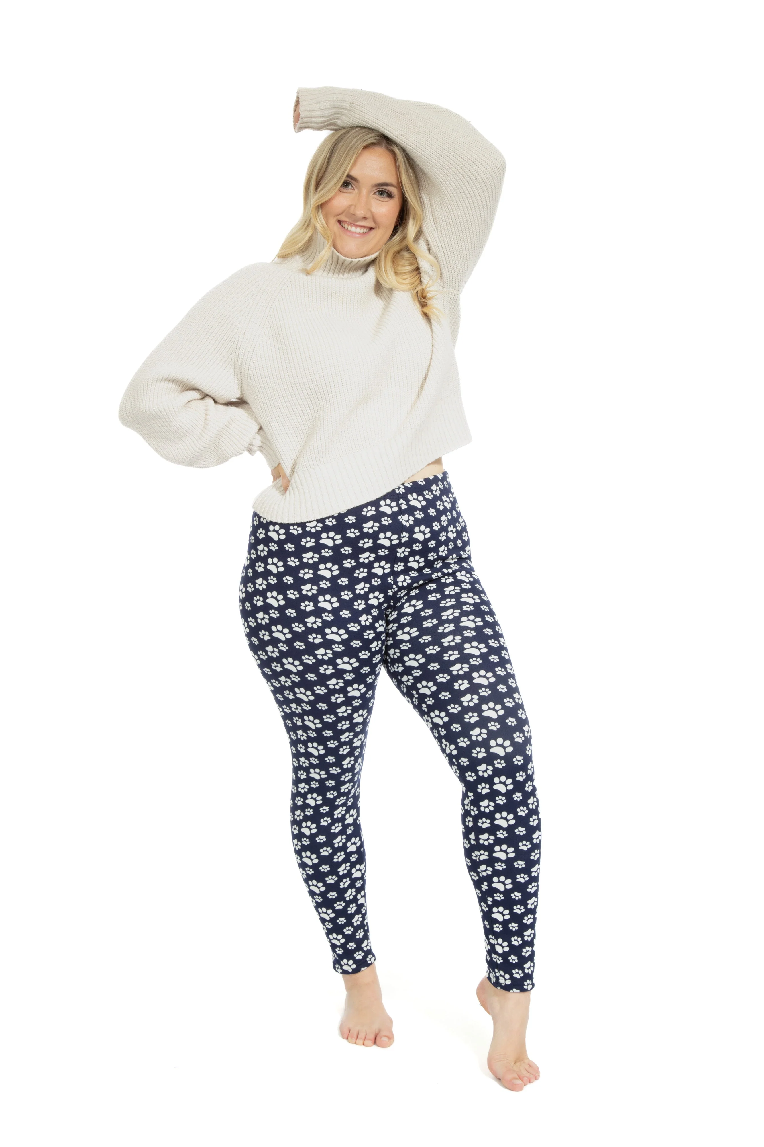 Little Paw - Cozy Lined Leggings - Image 6