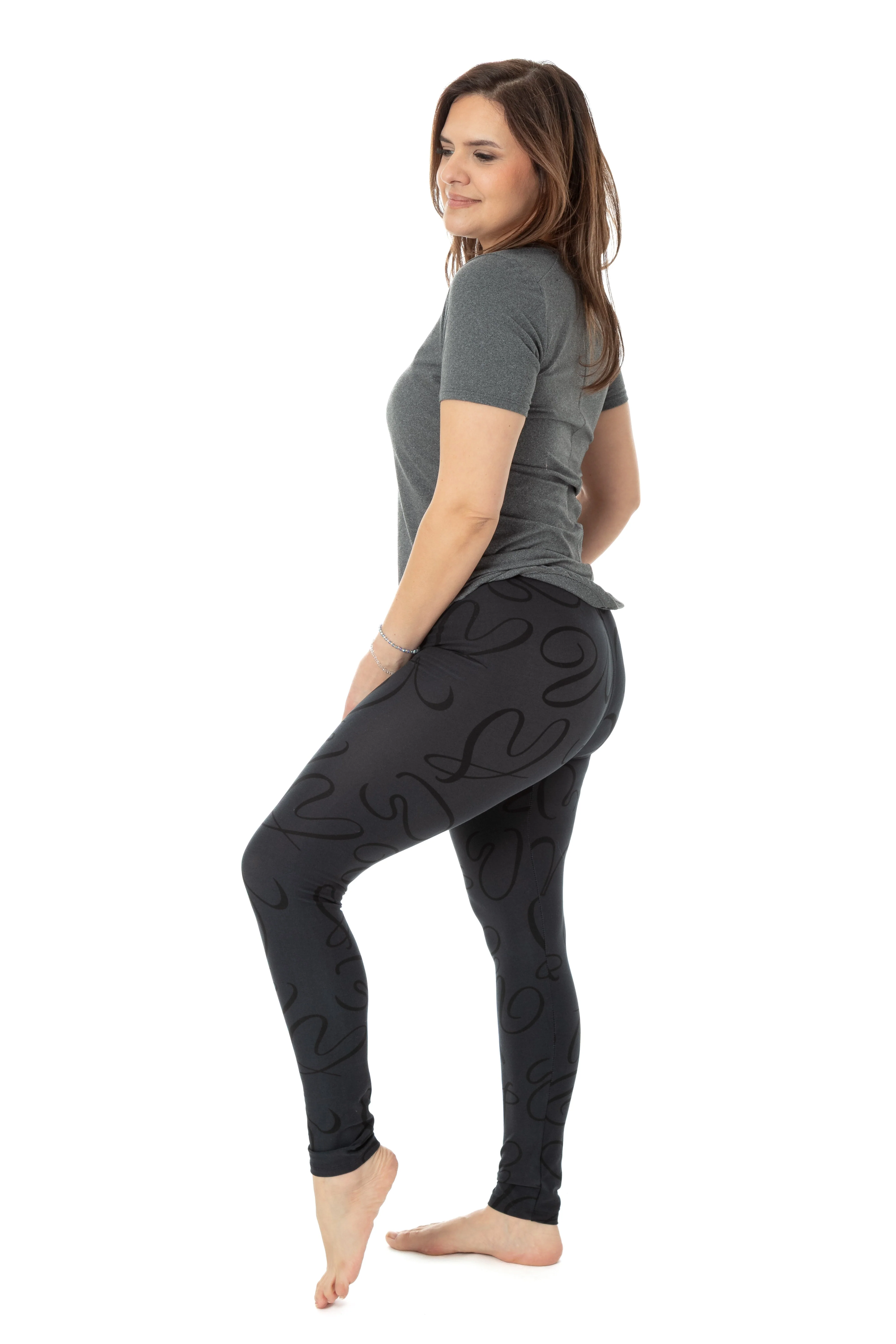 Lovely Charcoal - All Season Leggings - Image 3