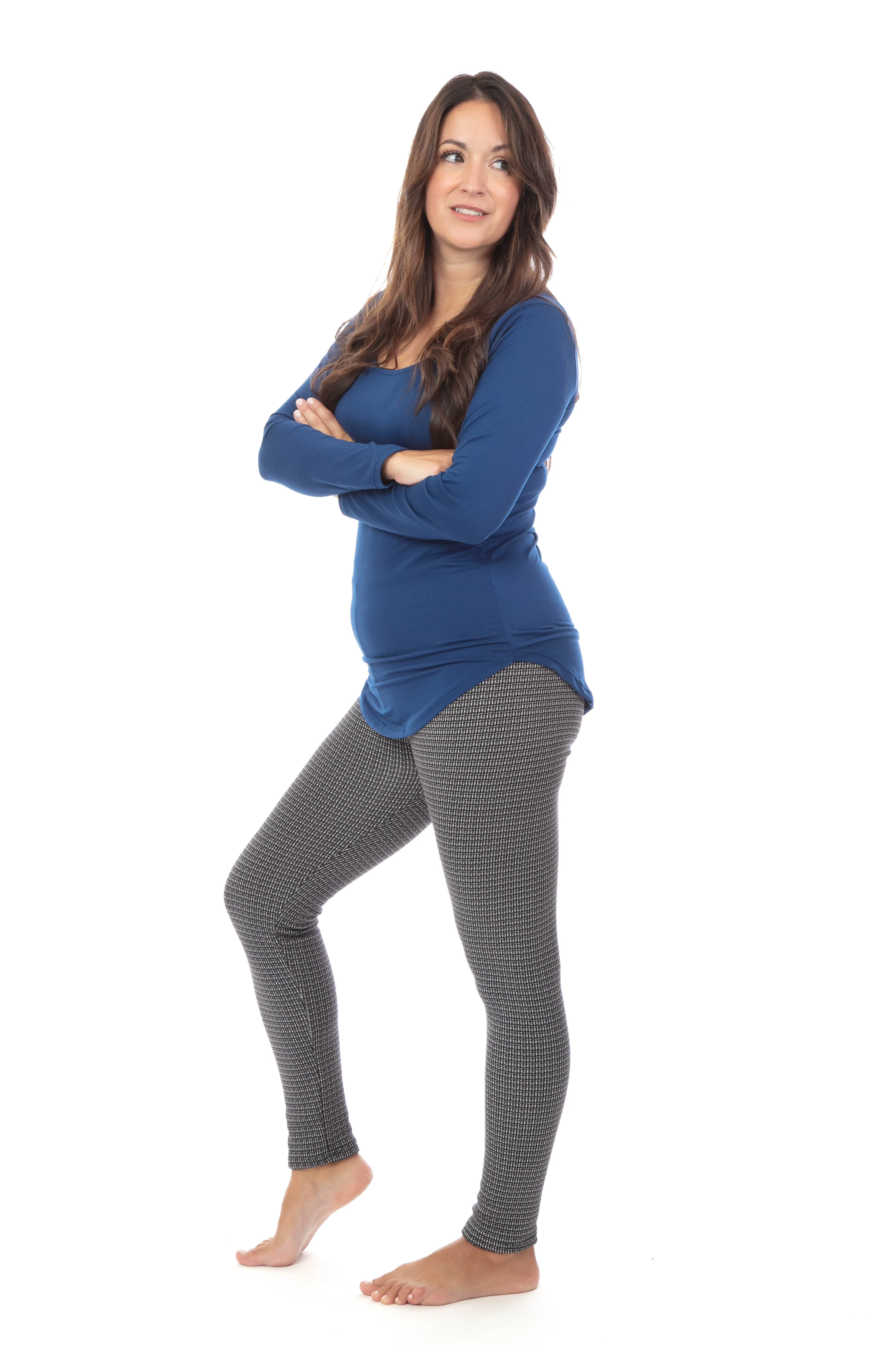Midnight Check - Cozy Lined Leggings - Image 5