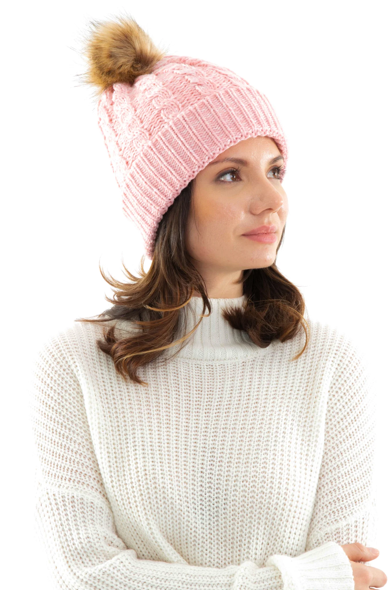 Pink - Cozy Lined Hat - Image 2