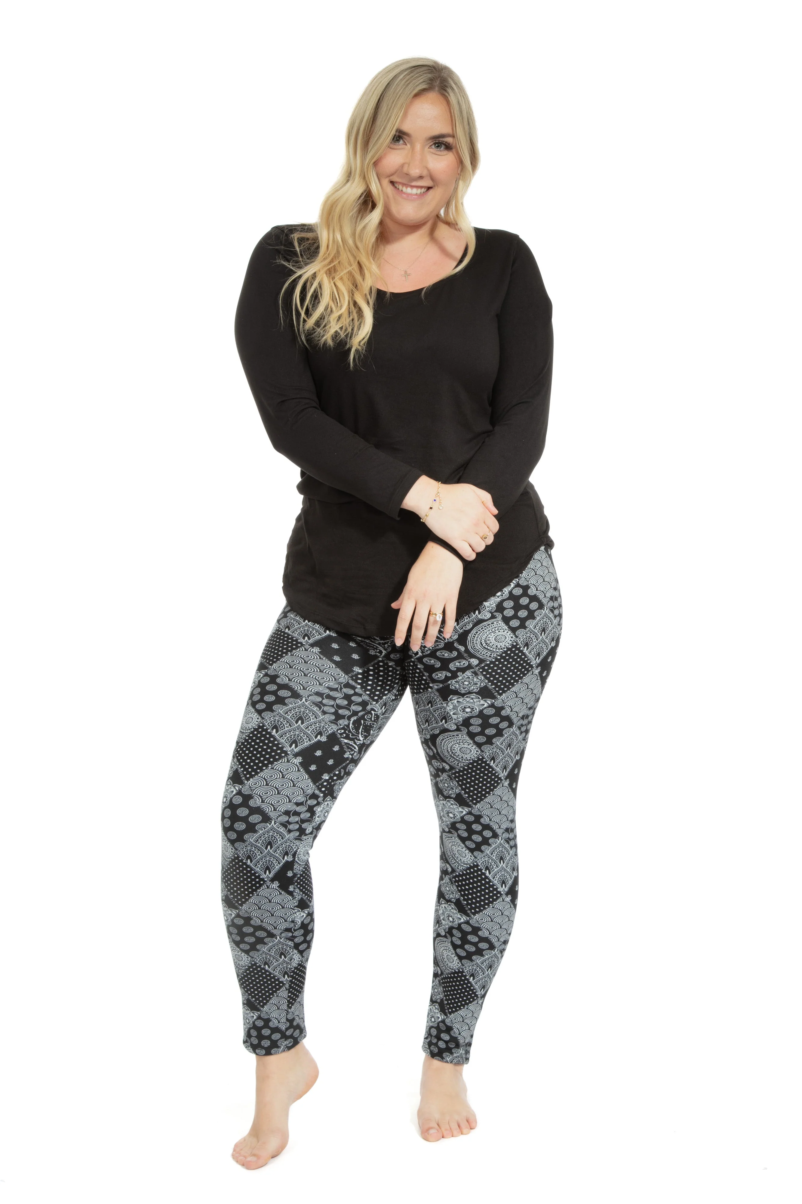 Prints - Cozy Lined Leggings - Image 4