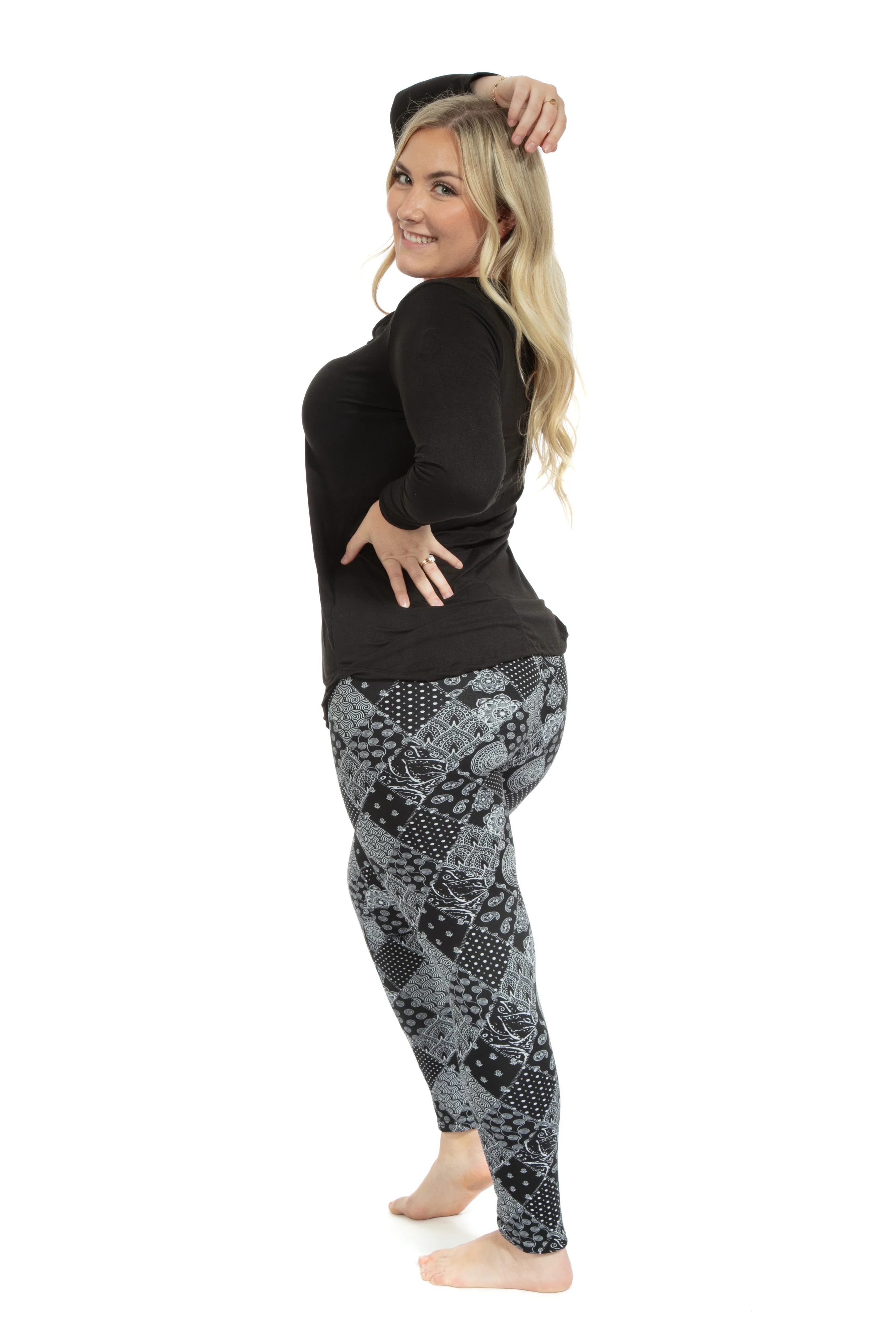 Prints - Cozy Lined Leggings - Image 5
