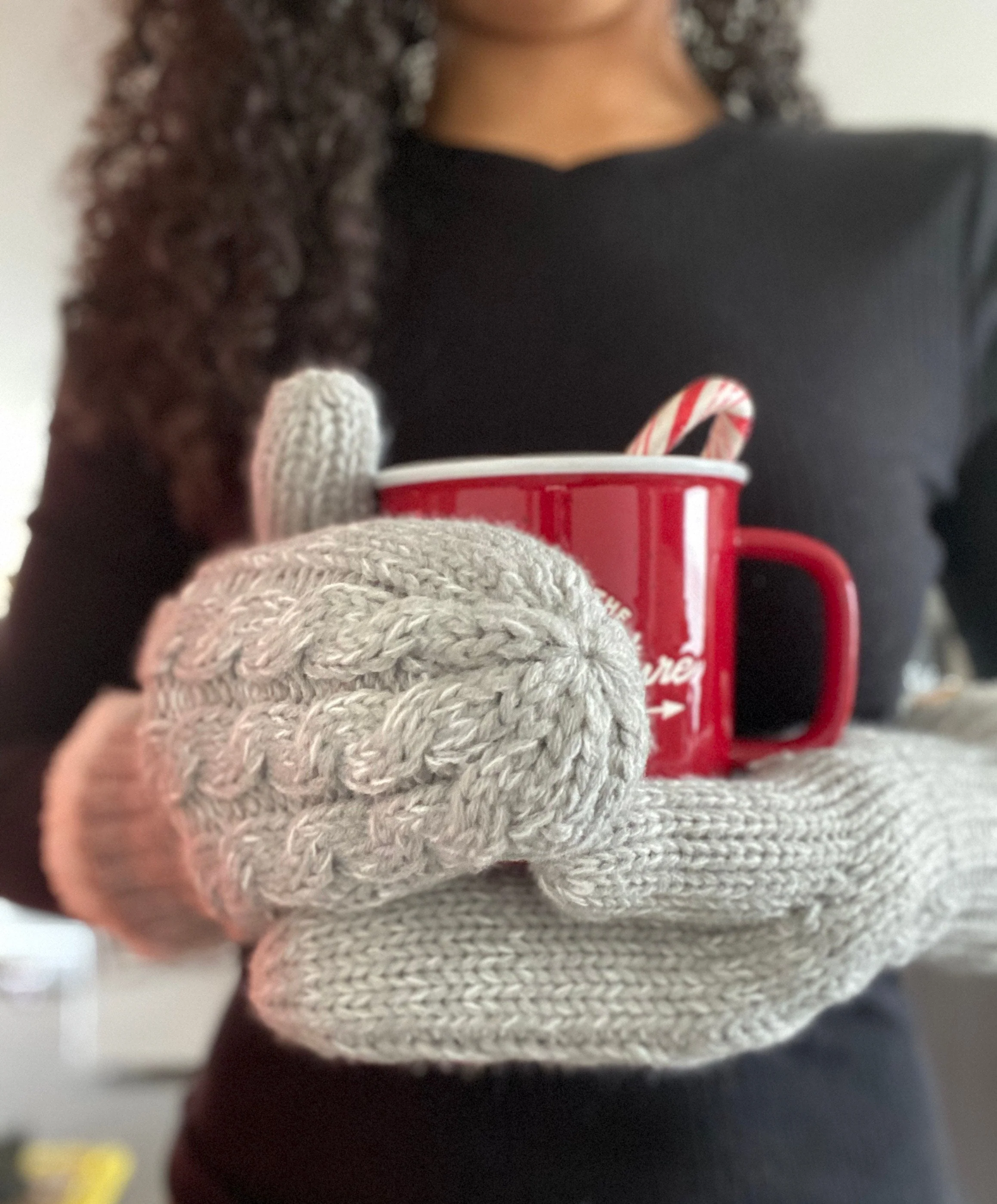 Grey - Cozy Lined Mittens - Image 10