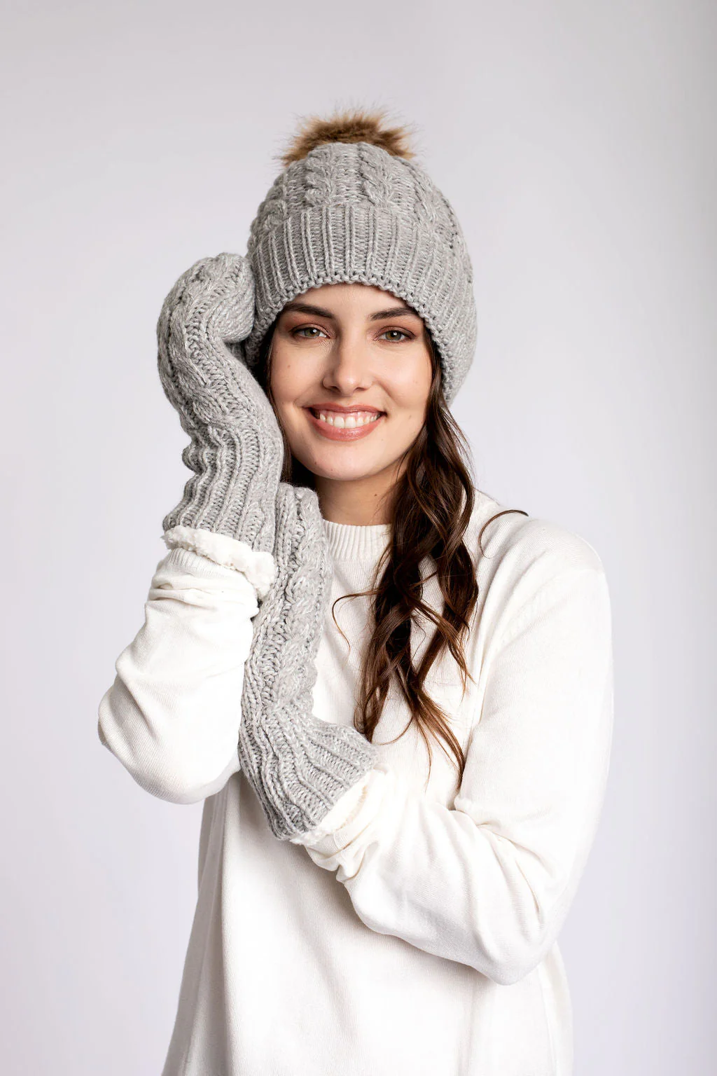 Grey - Cozy Lined Mittens - Image 6