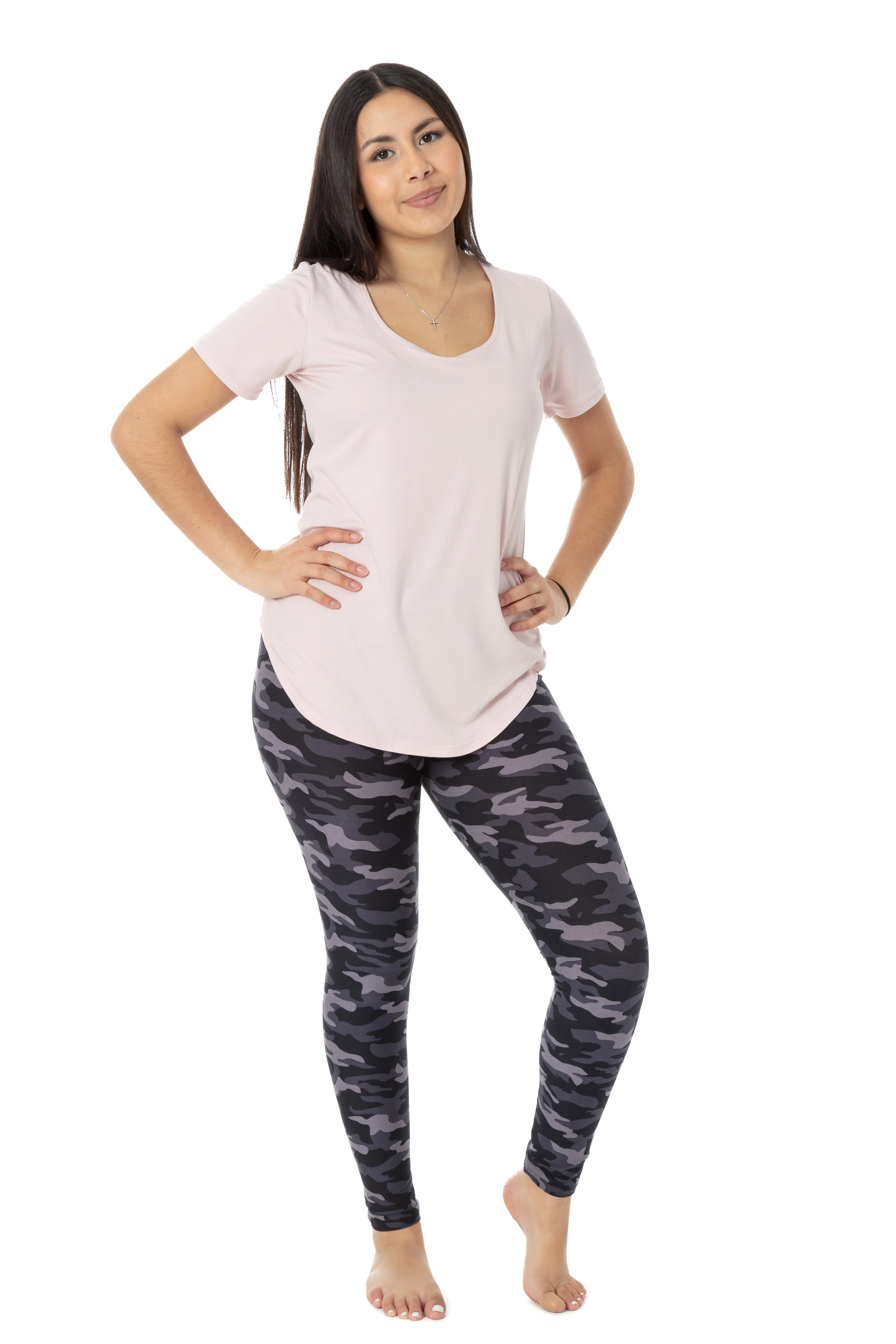 Purple Camouflage - All Season Leggings - Image 3