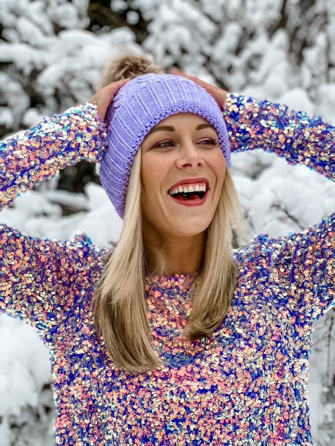 Purple - Cozy Lined Hat - Image 5