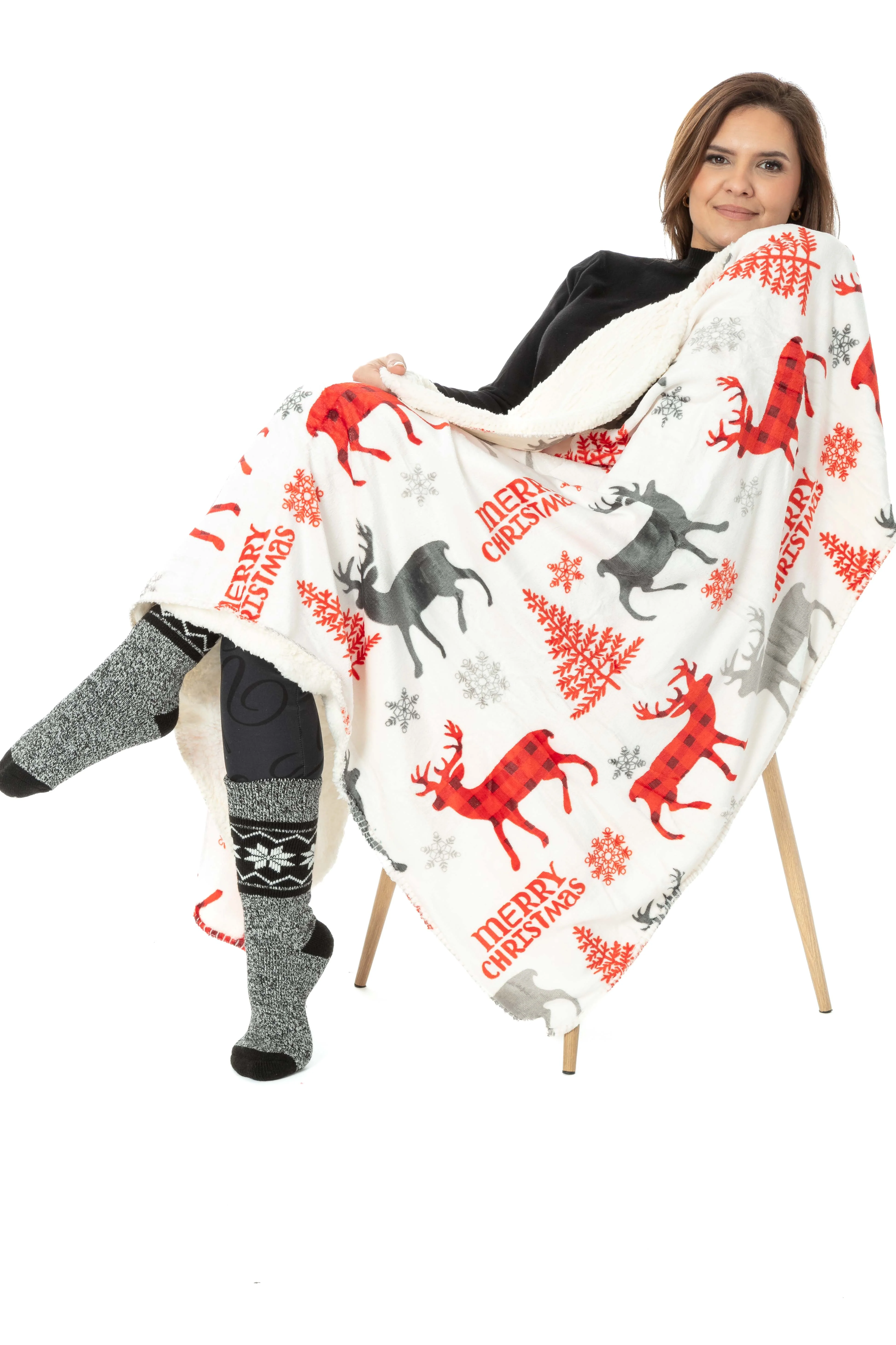 Red Moose - Sherpa Blanket - Image 3