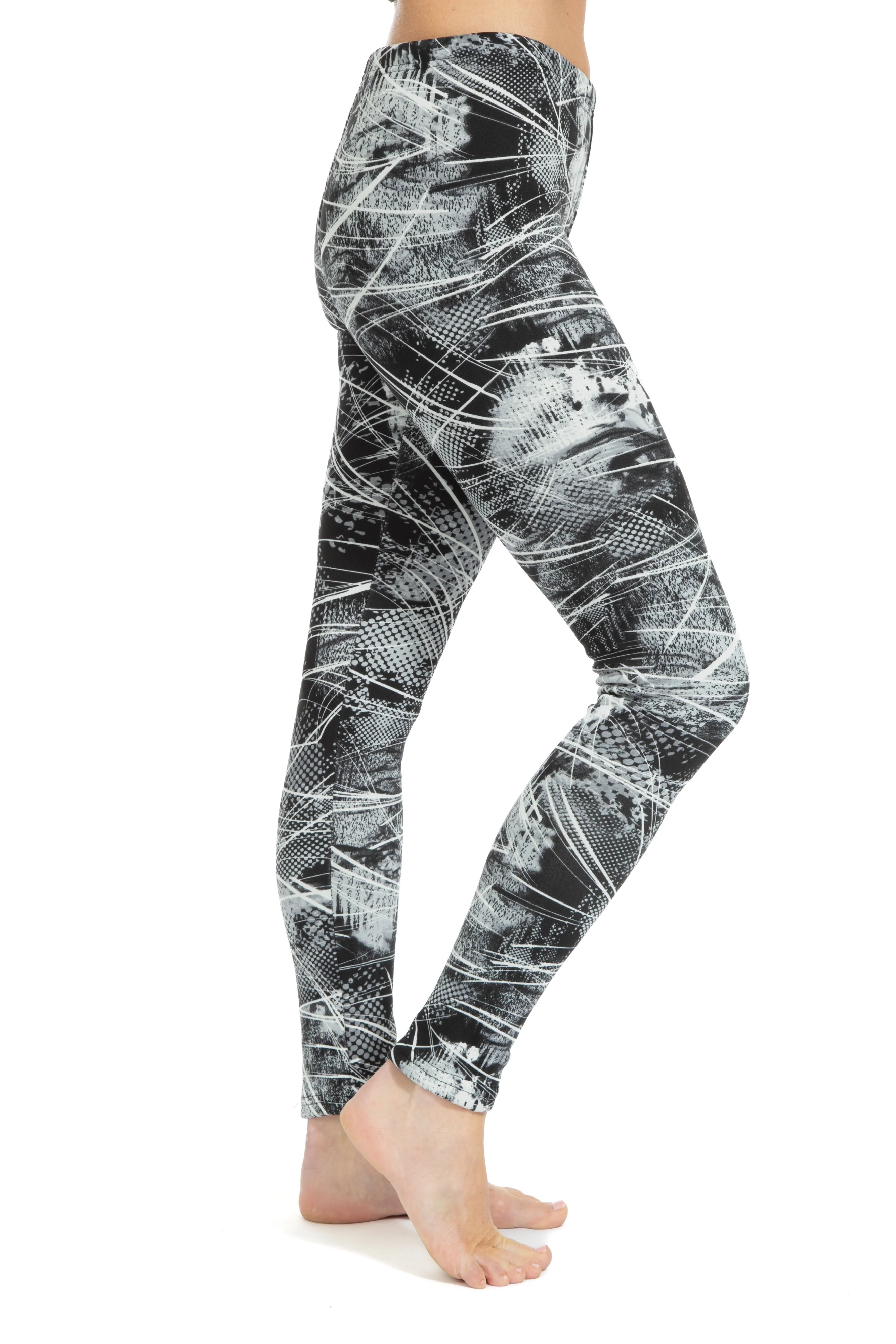 Retro Lines - Cozy Lined Leggings