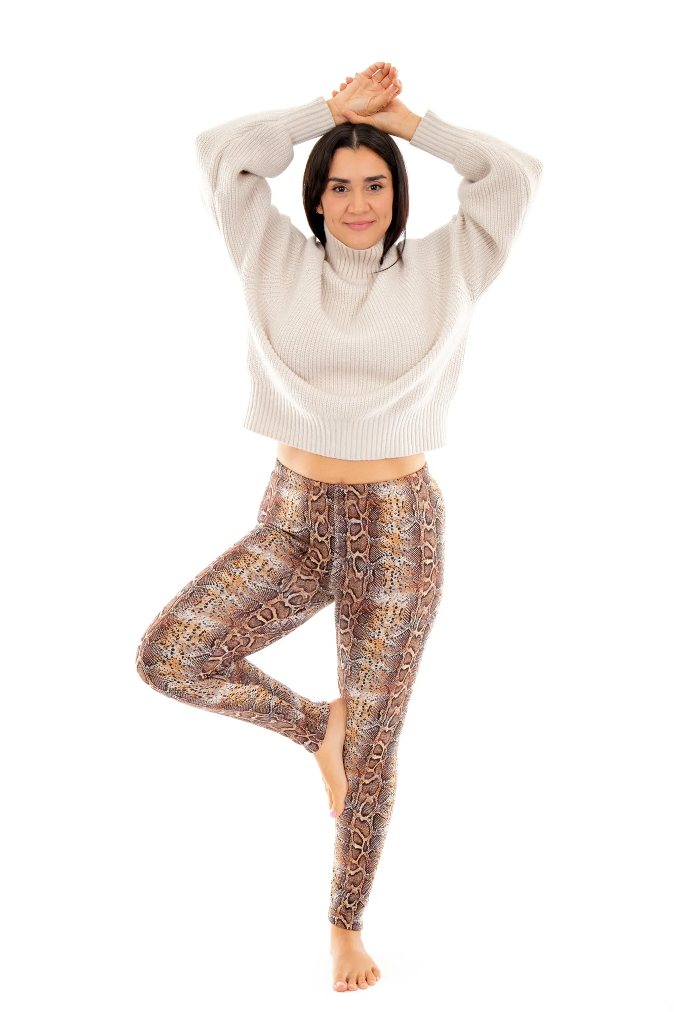 Shiny Snake - Cozy Lined Leggings - Image 2