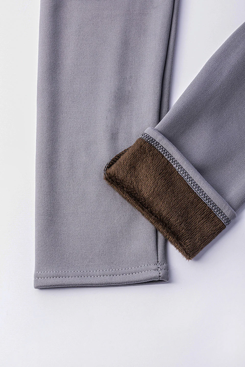 Stormy Gray - Cozy Lined Leggings - Image 5