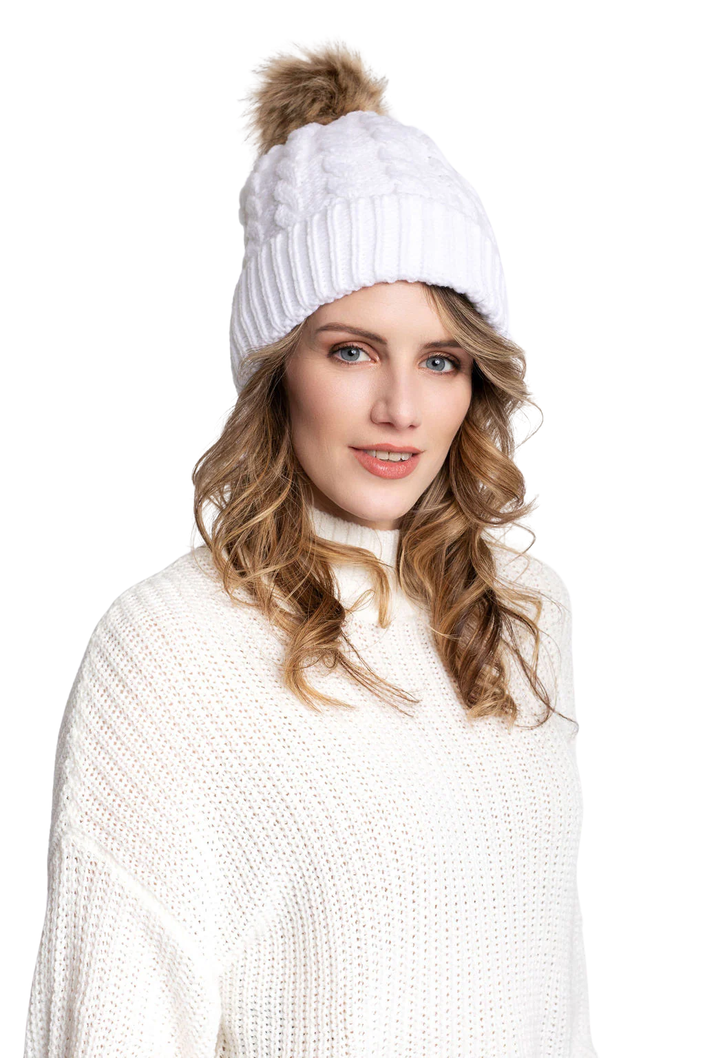 White - Cozy Lined Hat - Image 2