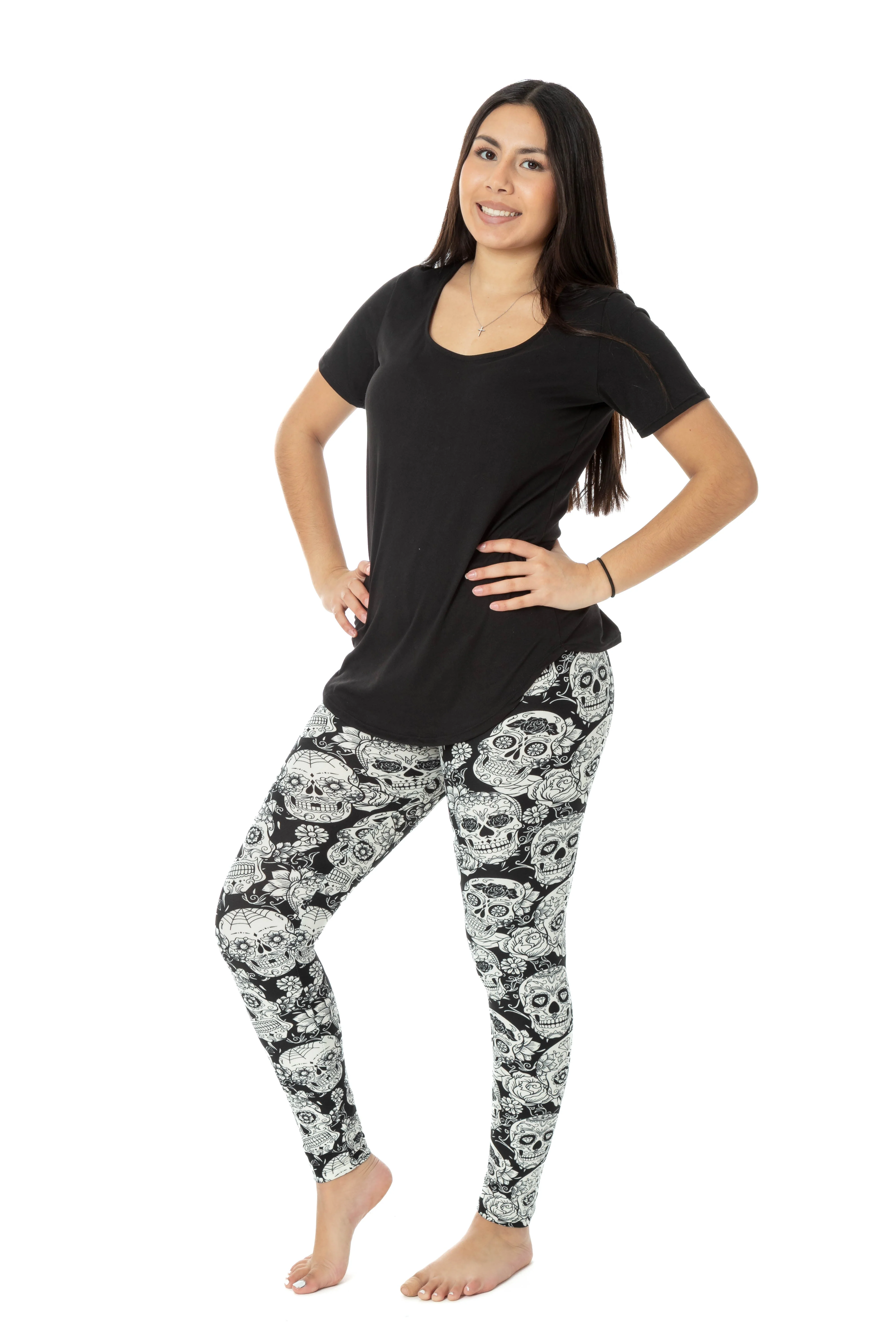 White Skull - All Season Leggings - Image 3